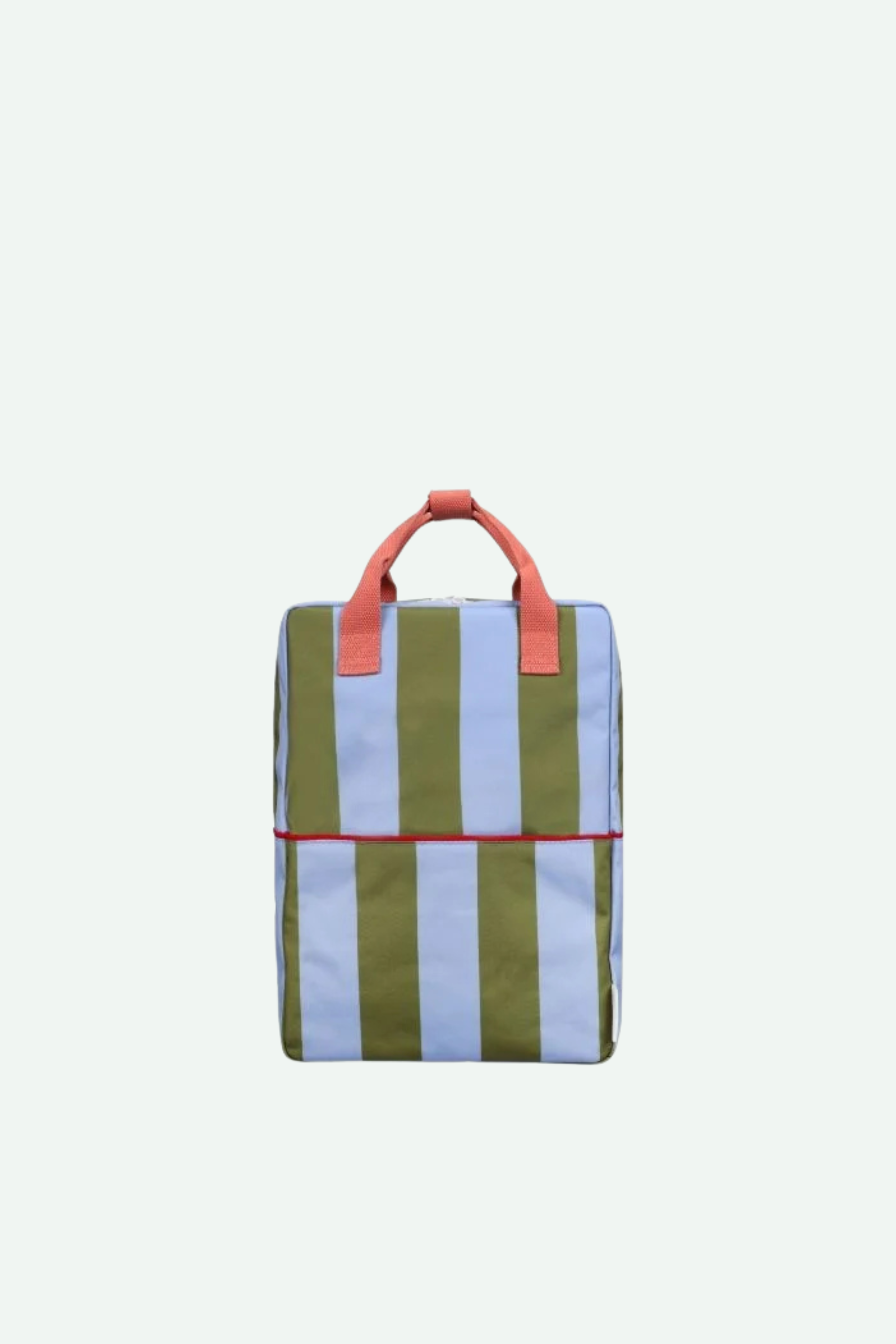 Backpack large stripes tickling grass + cloud blue