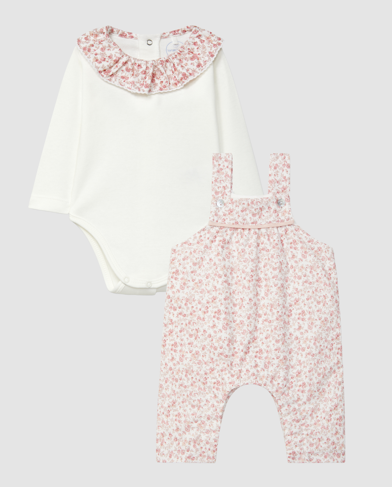 Conjuto Peto NiƱa con cuello volante