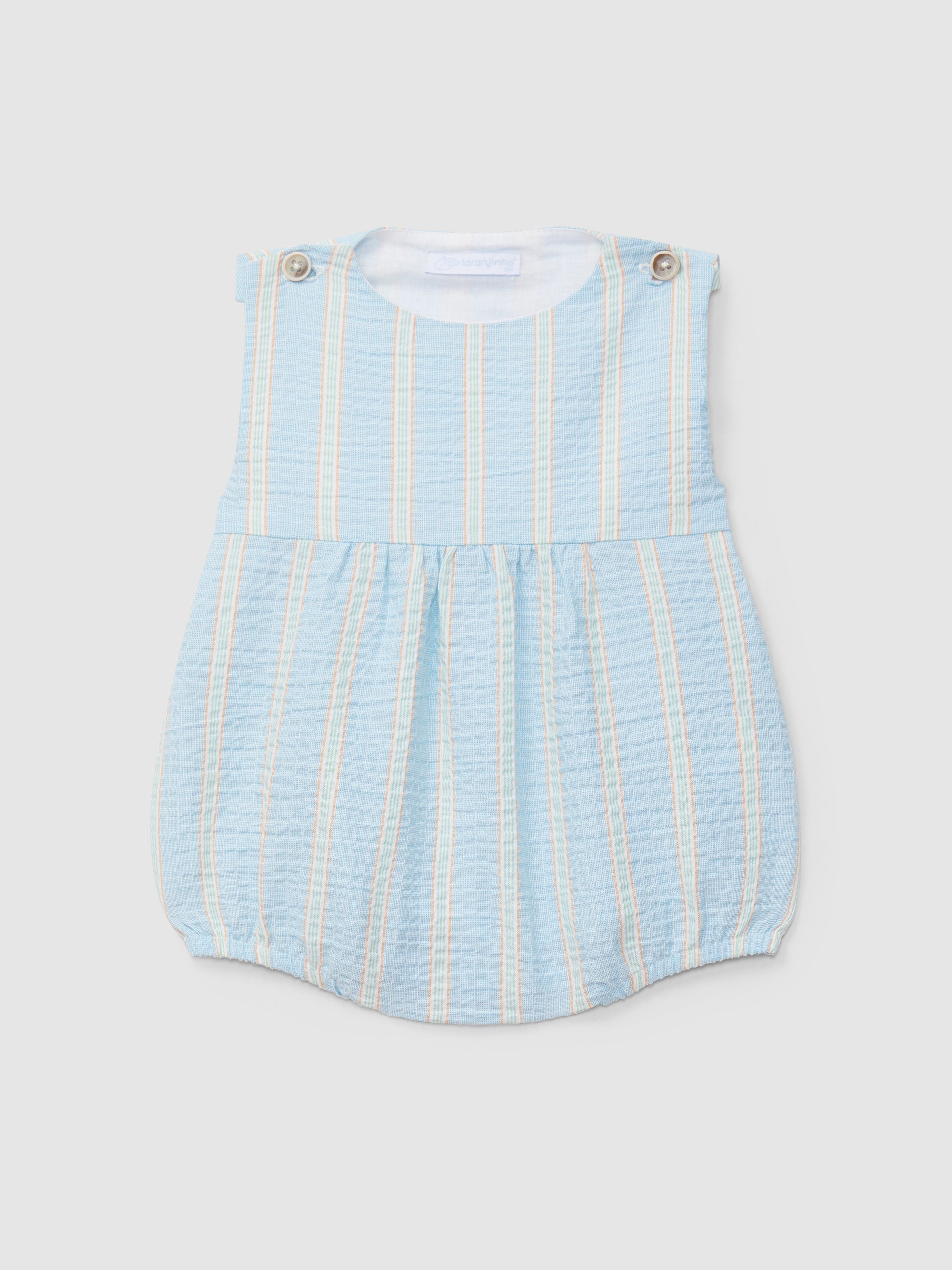 Bombacho tejido seersucker rayas multicolor