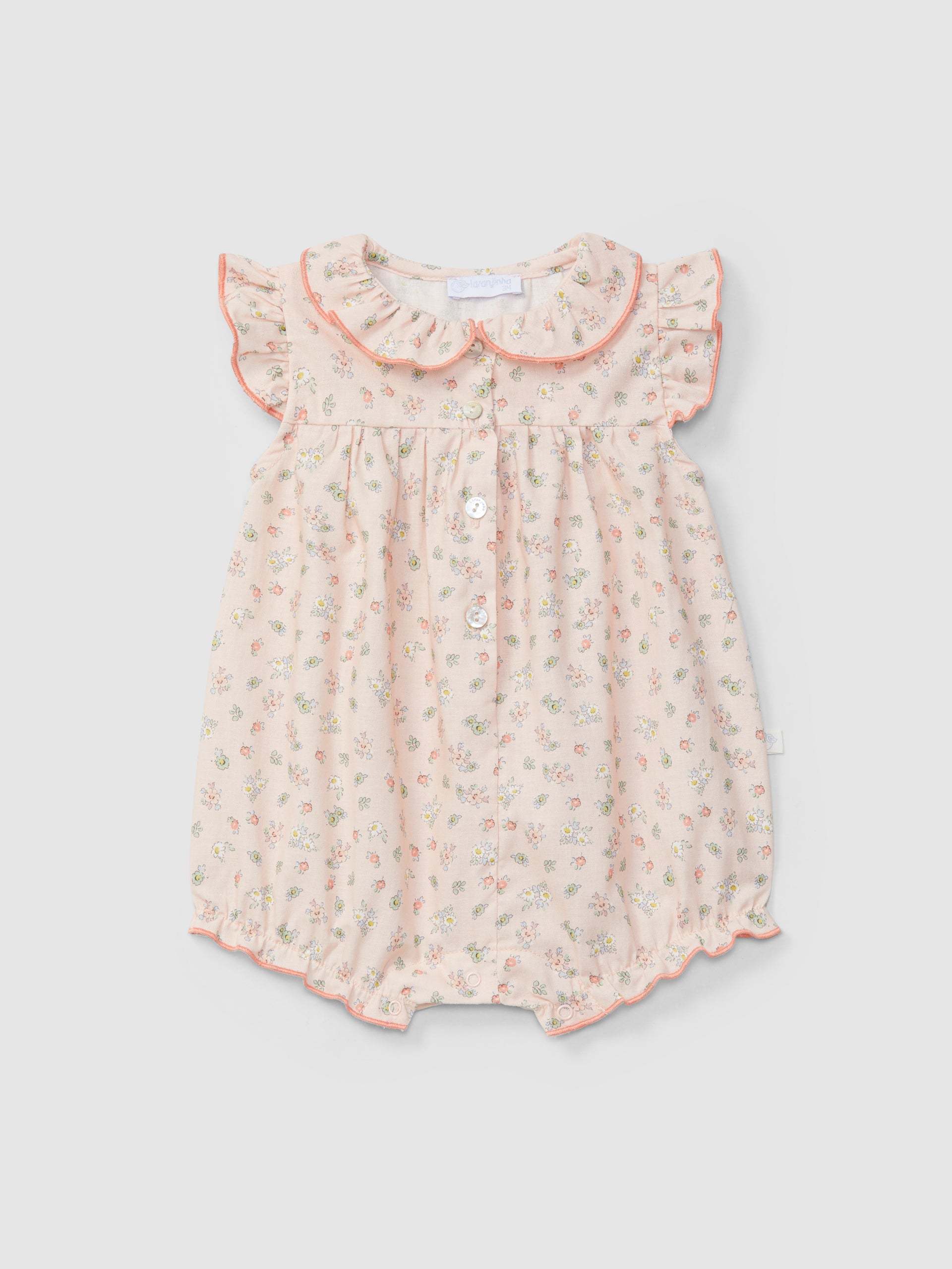 Bombacho estampado floral con detalles en contraste en Rosa