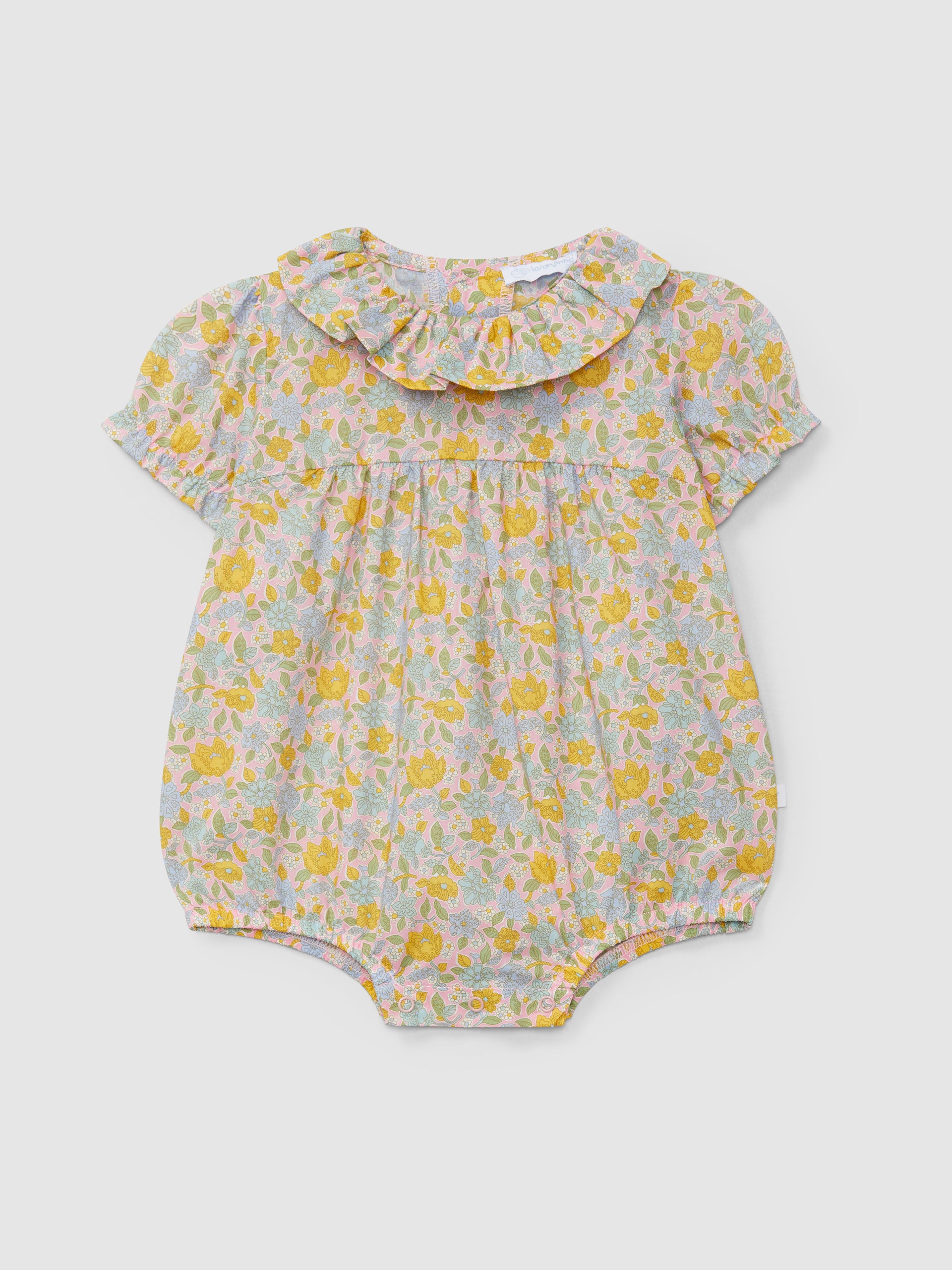 Bombacho en tejido Liberty floral amarillo y Rosa