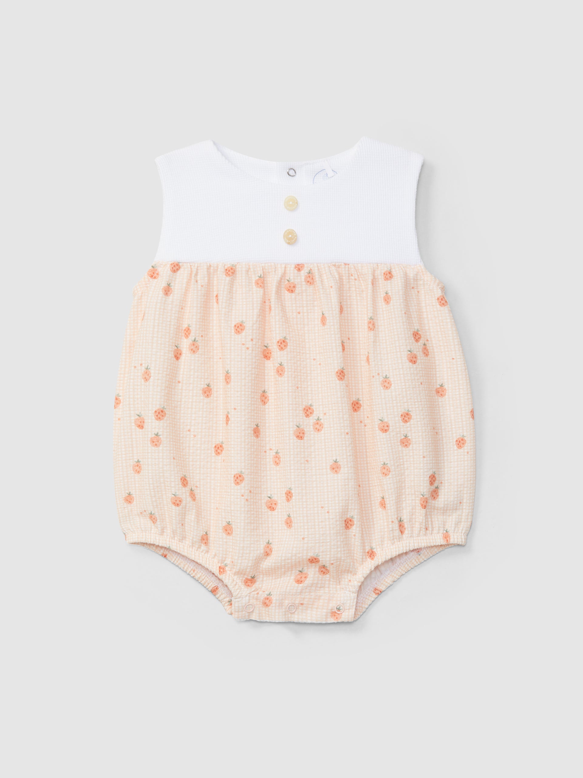 Bombacho seersucker estampado en punto gofre