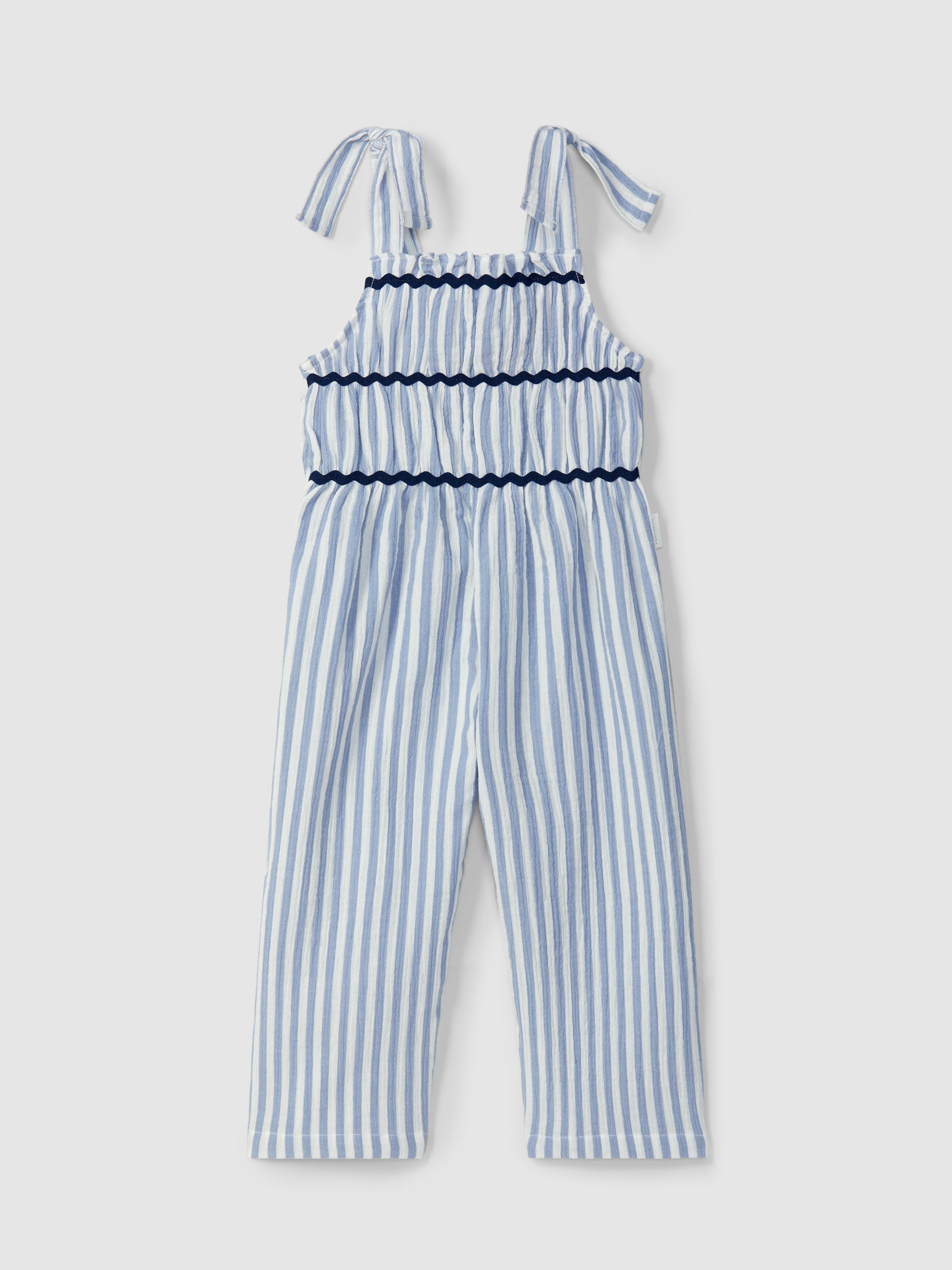 Striped dungarees