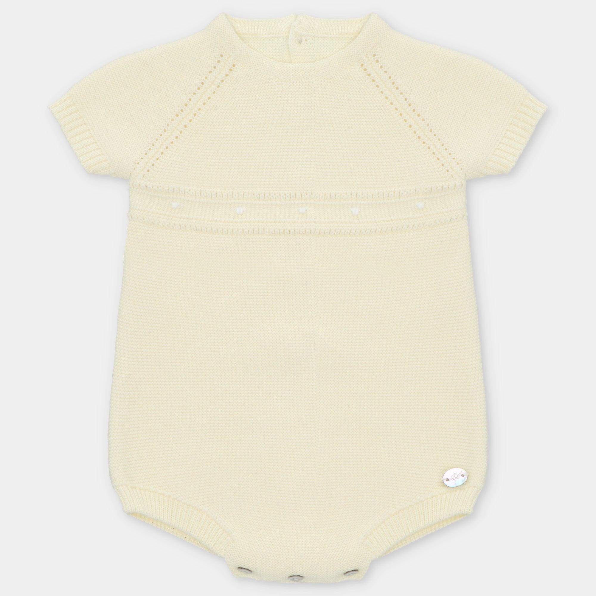 SHORT ROMPER KNIT UNISEX WINNIPEG IN YELLOW
