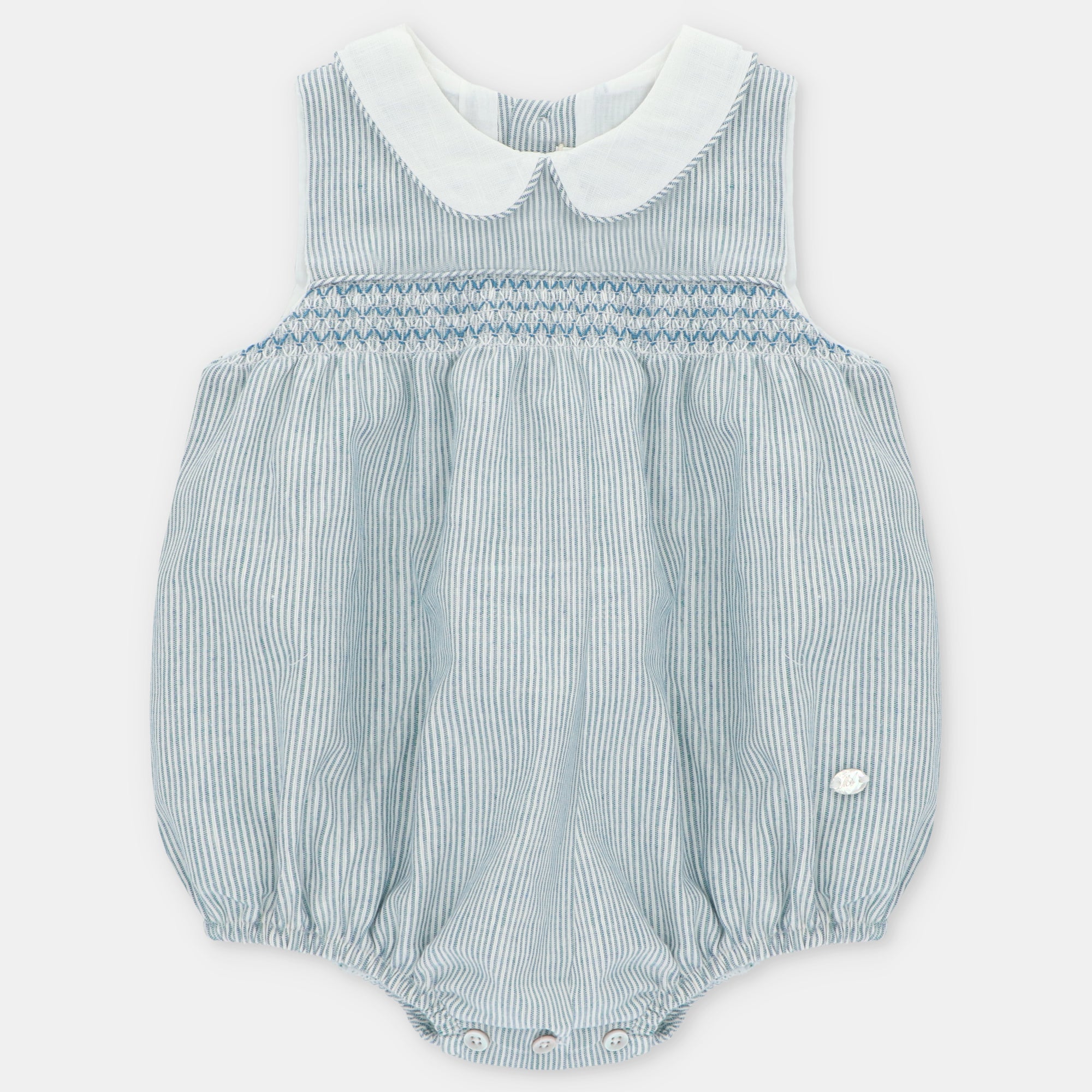 SHORT ROMPER WOVEN STRIPED BOY MILTON