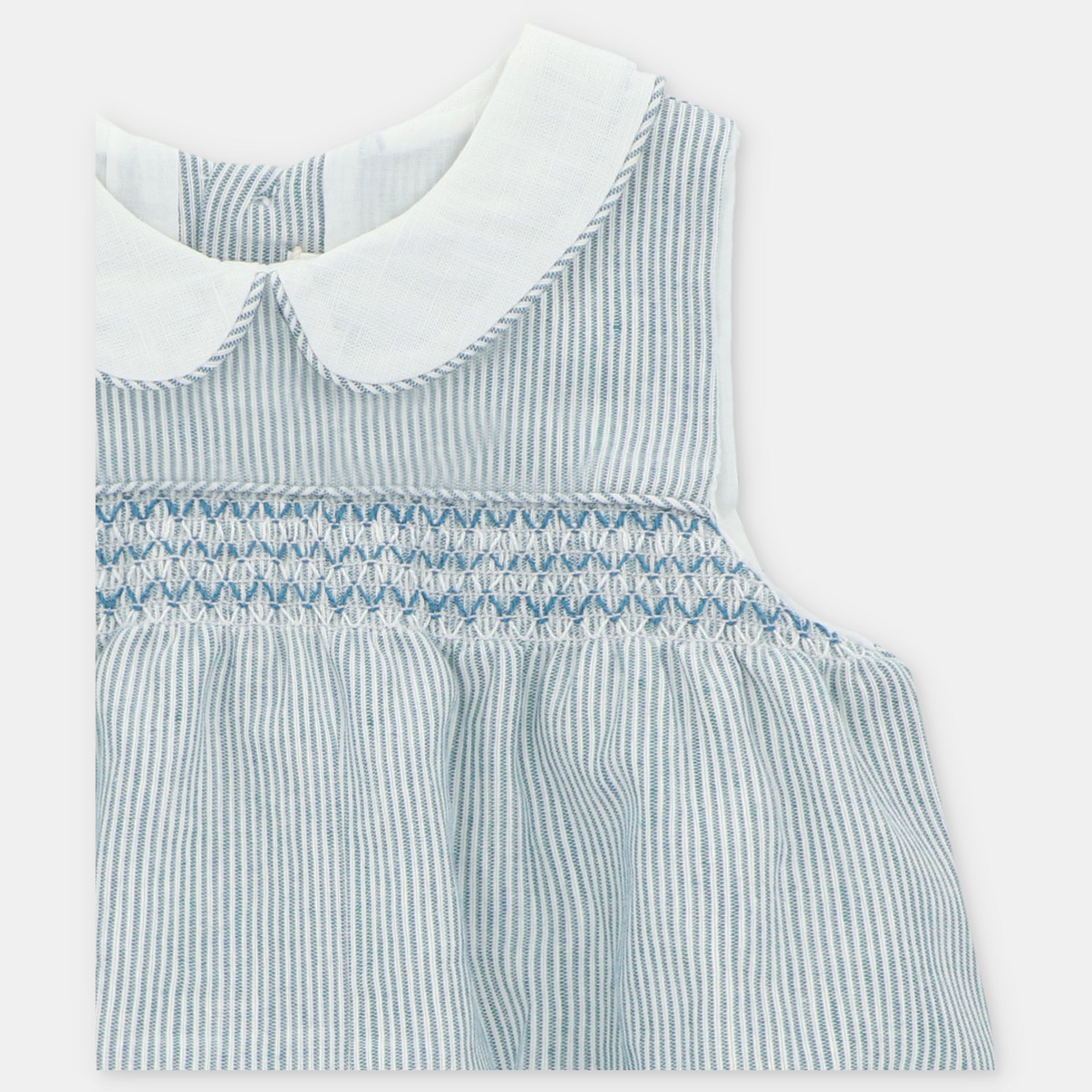 SHORT ROMPER WOVEN STRIPED BOY MILTON
