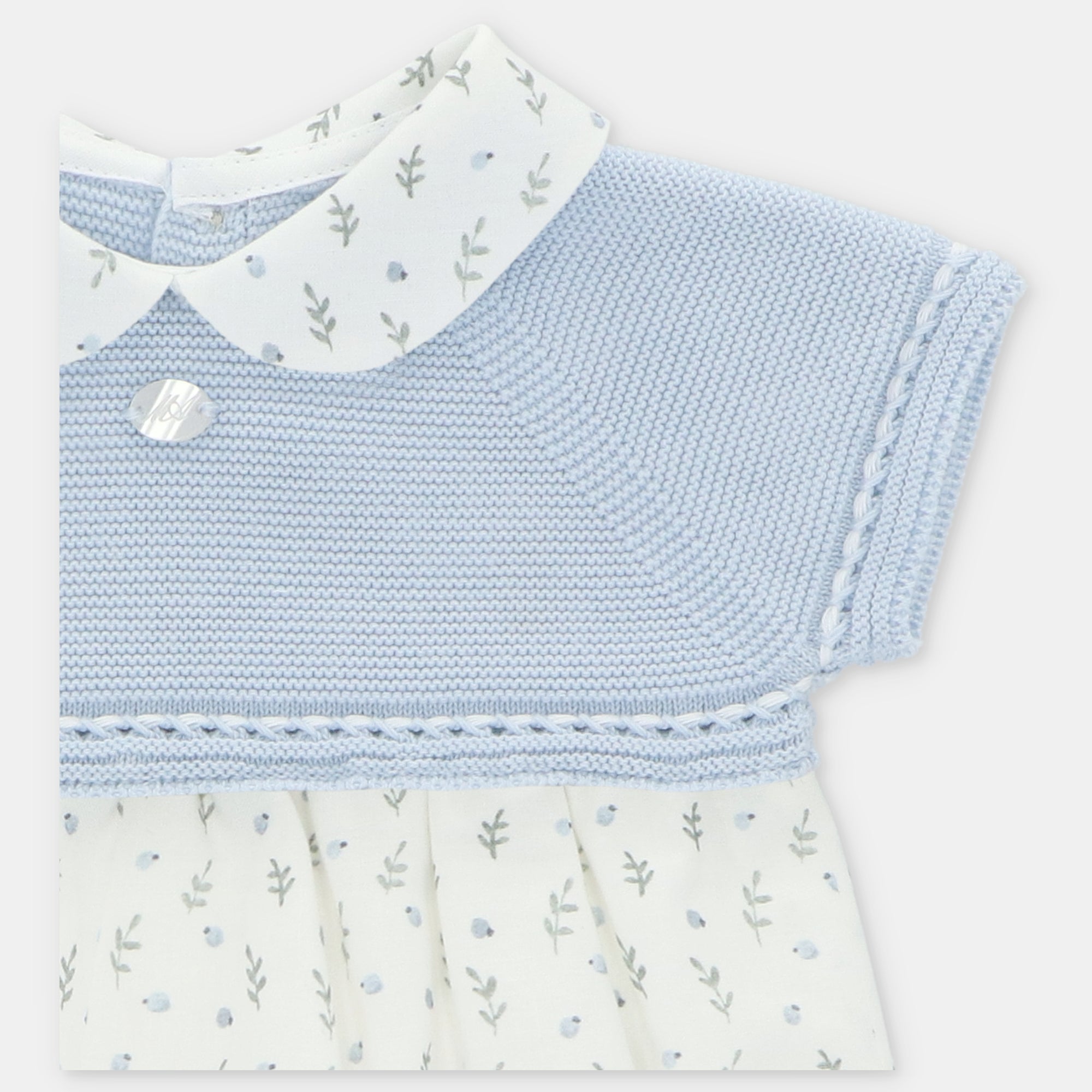 SHORT ROMPER KNIT & WOVEN MICRO-PRINTED BOY OTTAWA