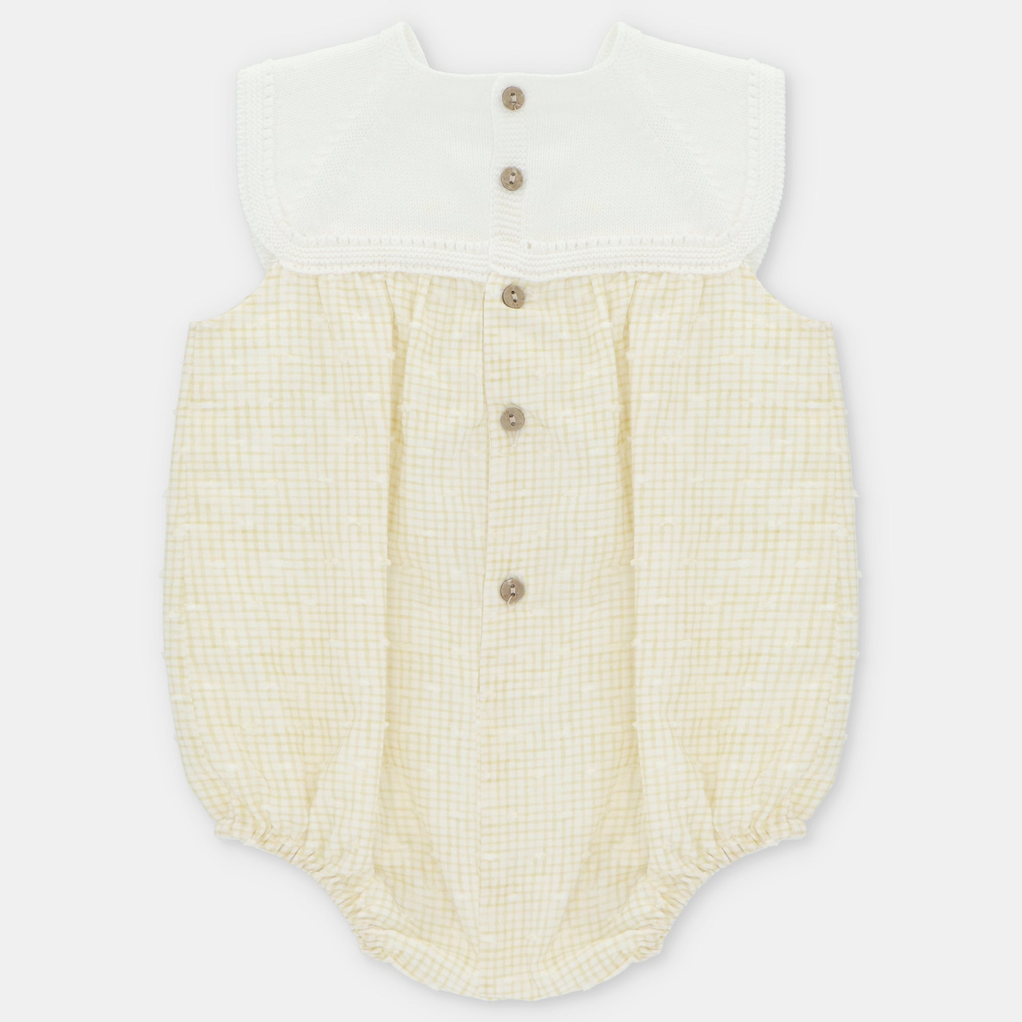 SHORT ROMPER KNIT & WOVEN PLUMETI BOY WINNIPEG