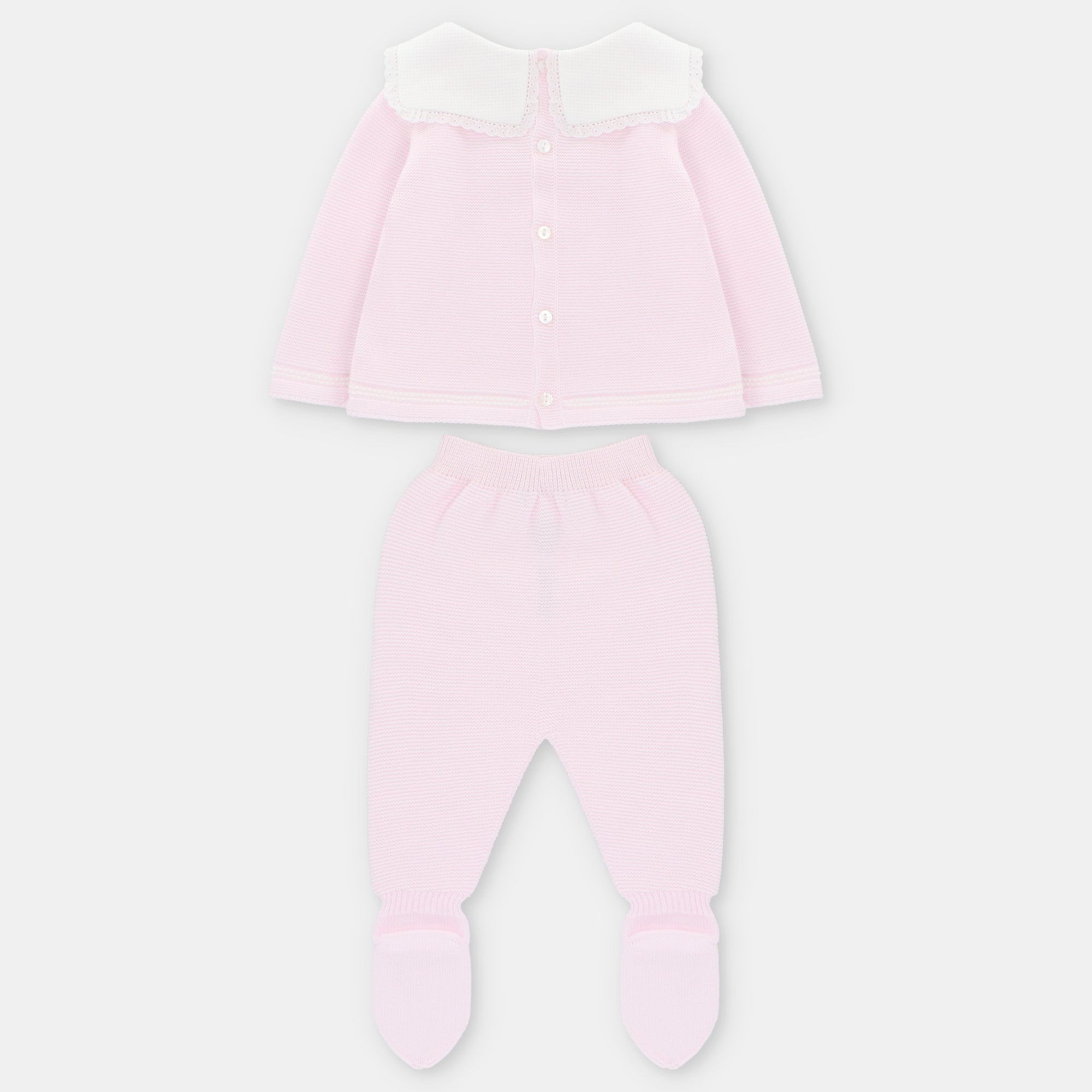 SET SWEATER & LEGGINGS KNIT GIRL MONTREAL -ROSA BEBÉ