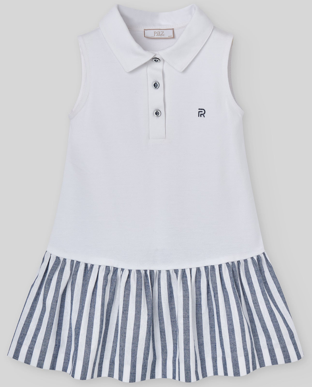 VESTIDO COMBINADO PTO. CIRCULAR Y RAYAS INFANTIL "ESLORA"