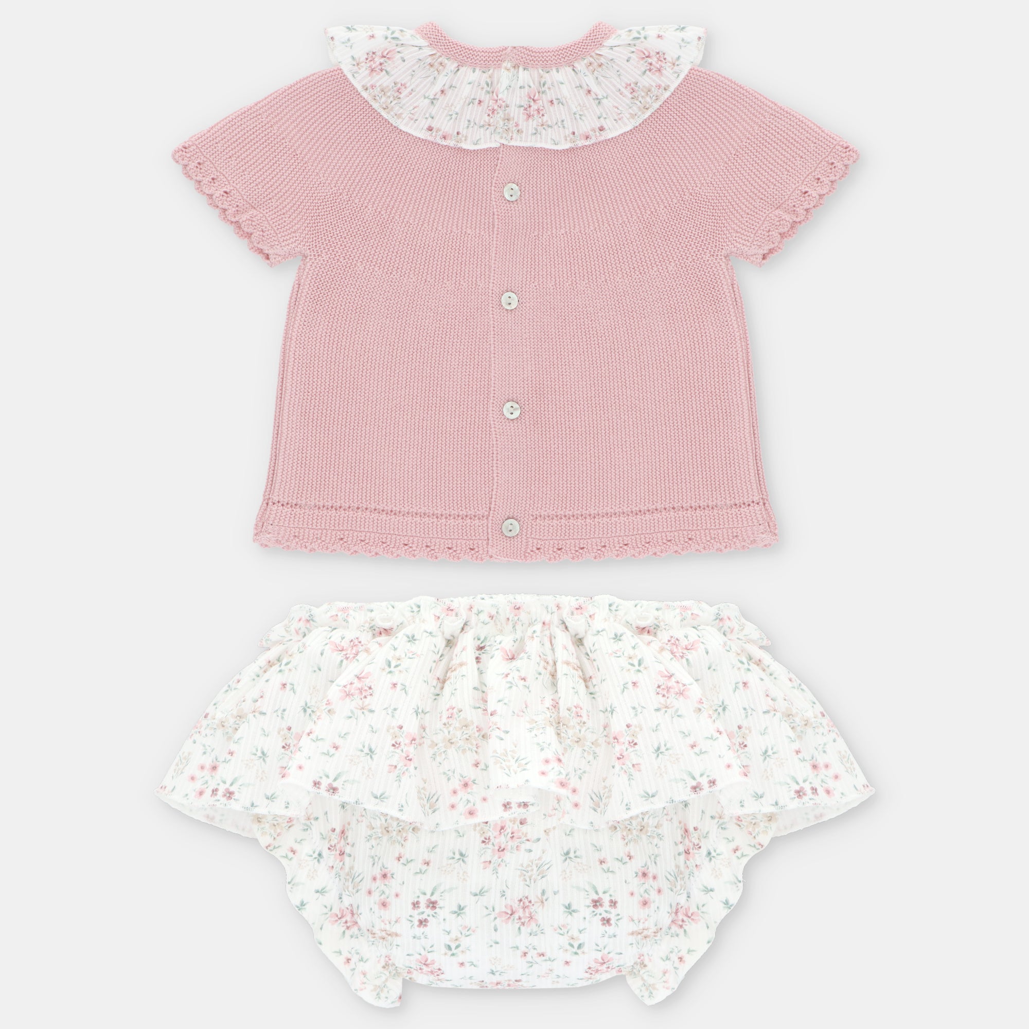 SET SWEATER & NAPPY COVER KNIT & WOVEN GIRL TORONTO