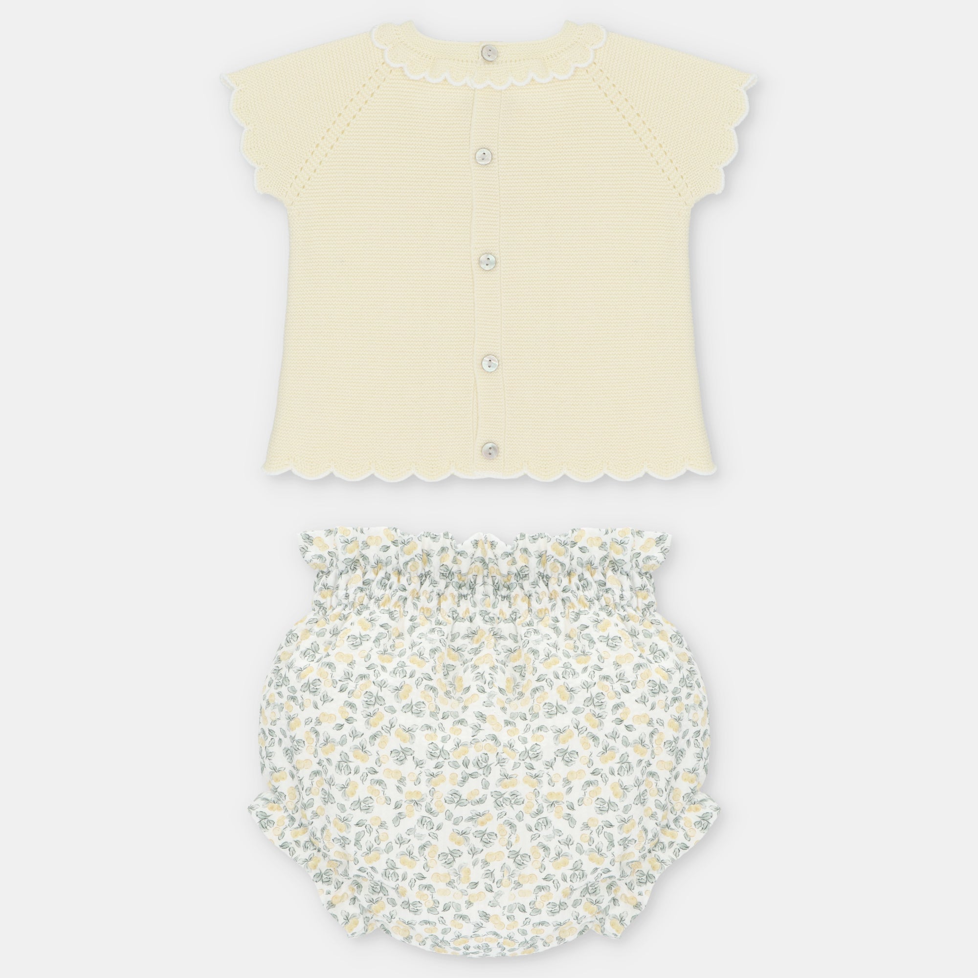 SET SWEATER & NAPPY COVER KNIT & WOVEN GIRL WINNIPEG