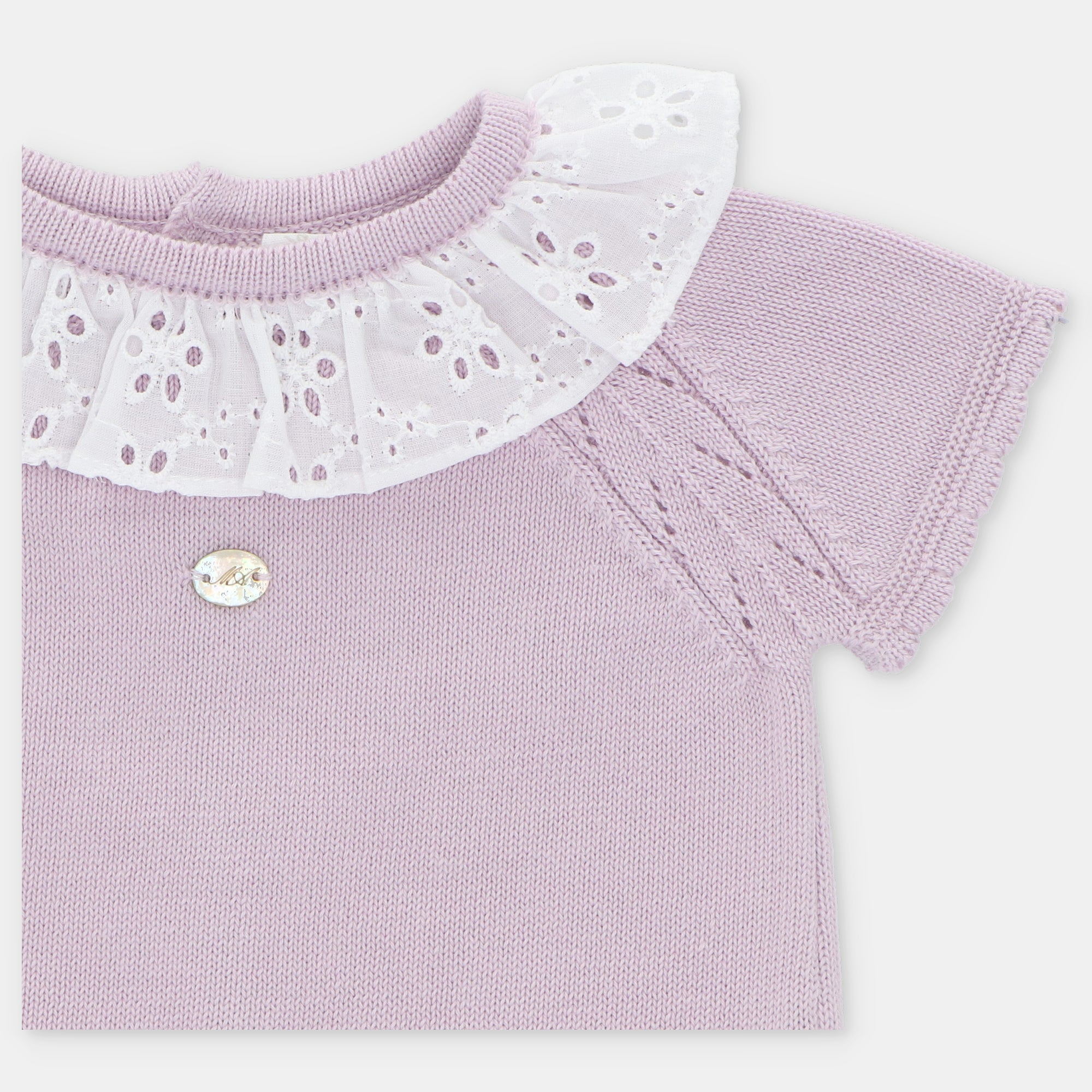 SET SWEATER & NAPPY COVER KNIT & WOVEN GIRL NIAGARA