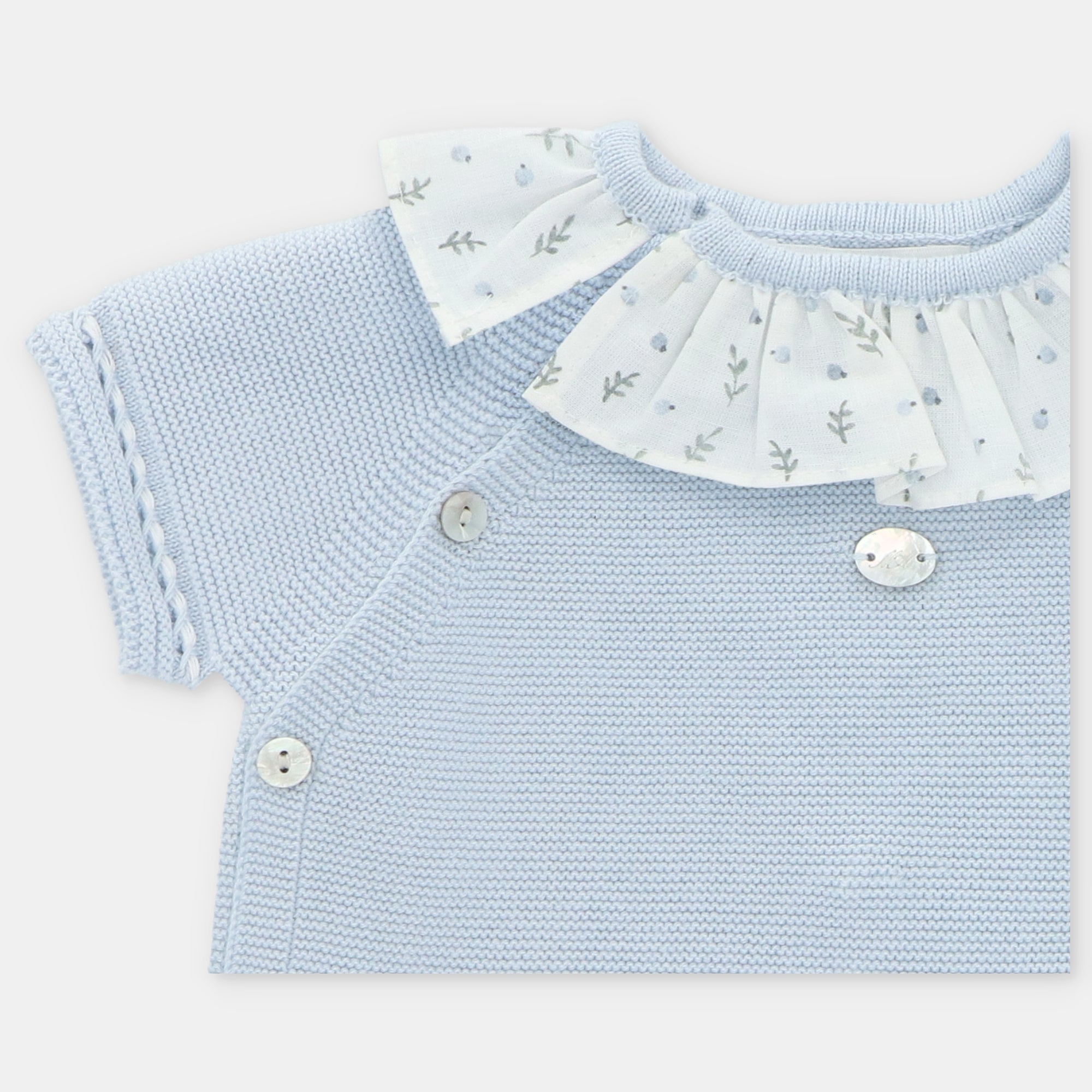 SET SWEATER & NAPPY COVER KNIT & WOVEN PRINTED GIRL OTTAWA