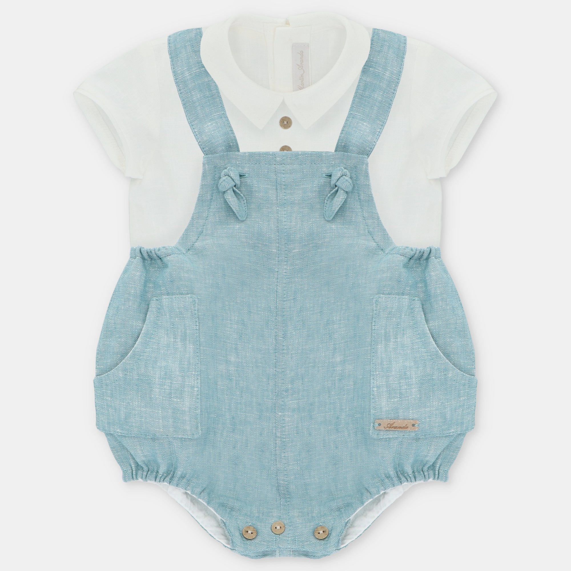 SET SHIRT & OVERALL WOVEN BOY ALBERTA