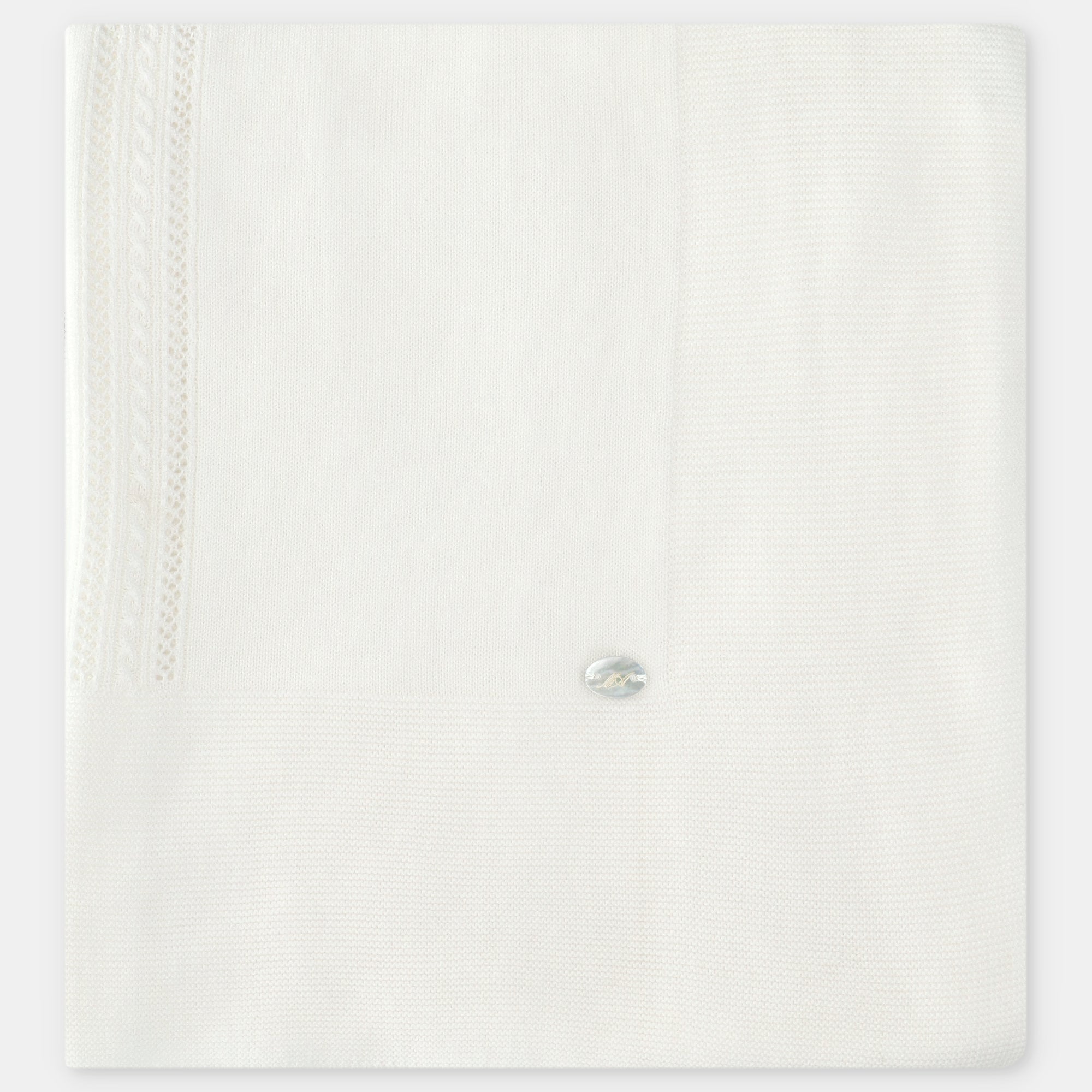 BLANKET KNIT UNISEX MONTREAL WHITE