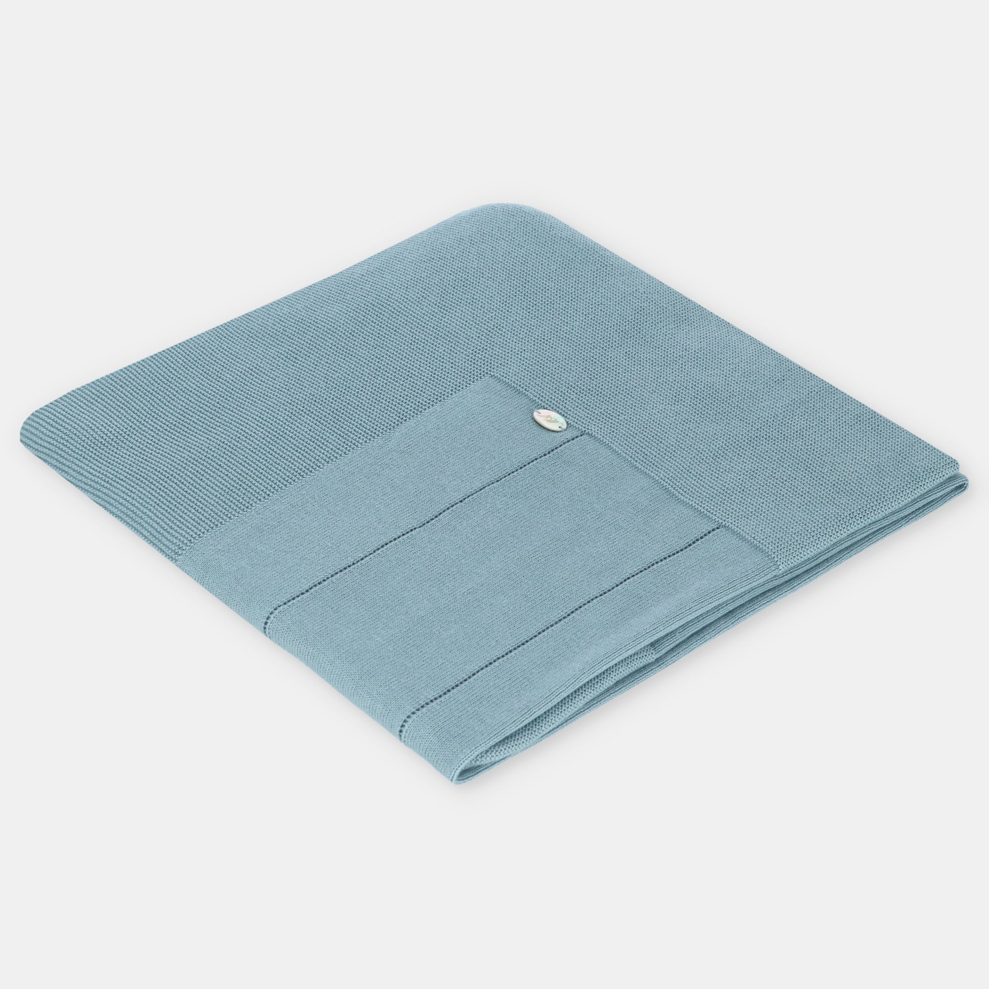 BLANKET KNIT UNISEX MONTREAL FRENCH BLUE