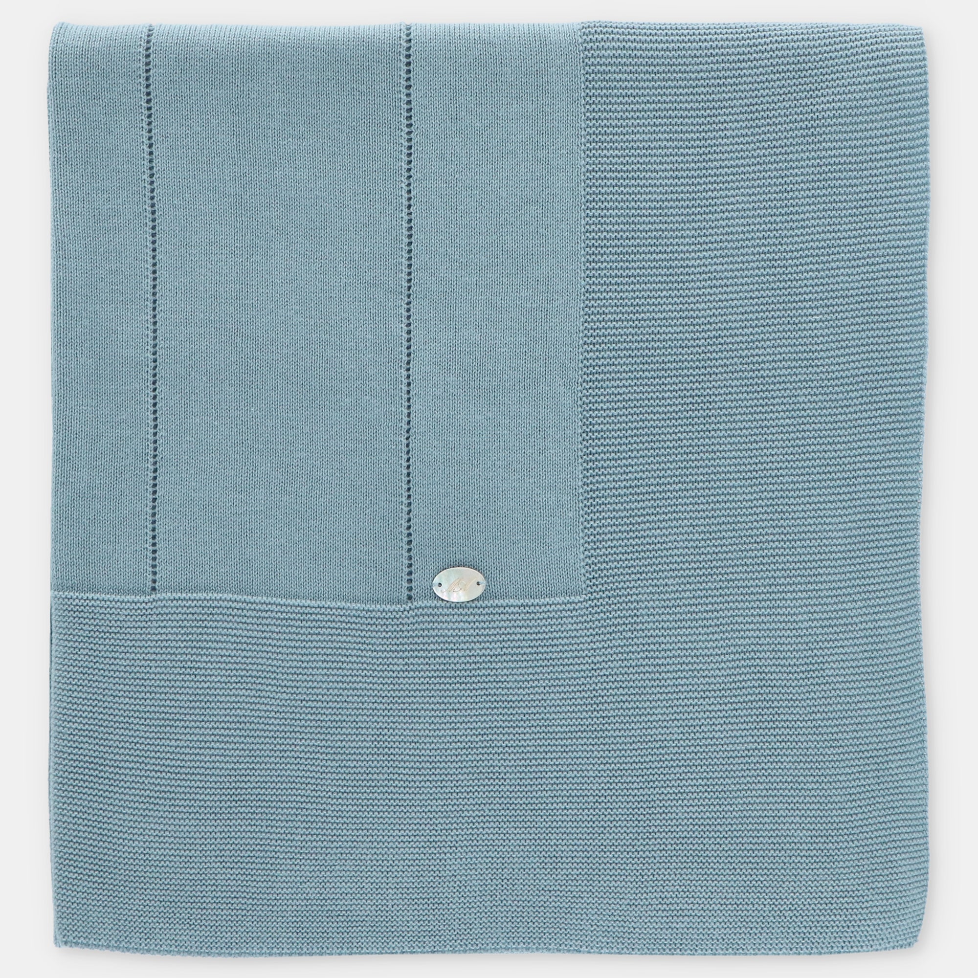 BLANKET KNIT UNISEX MONTREAL FRENCH BLUE