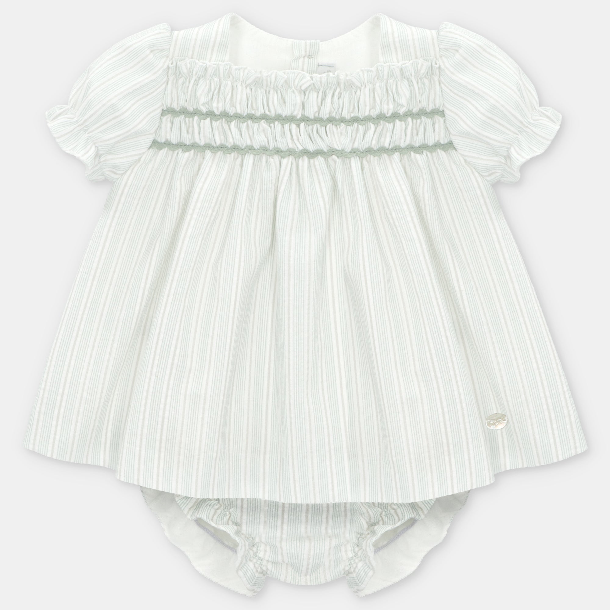 Conjunto Vestido y Cubrepañal Niña Lucca
