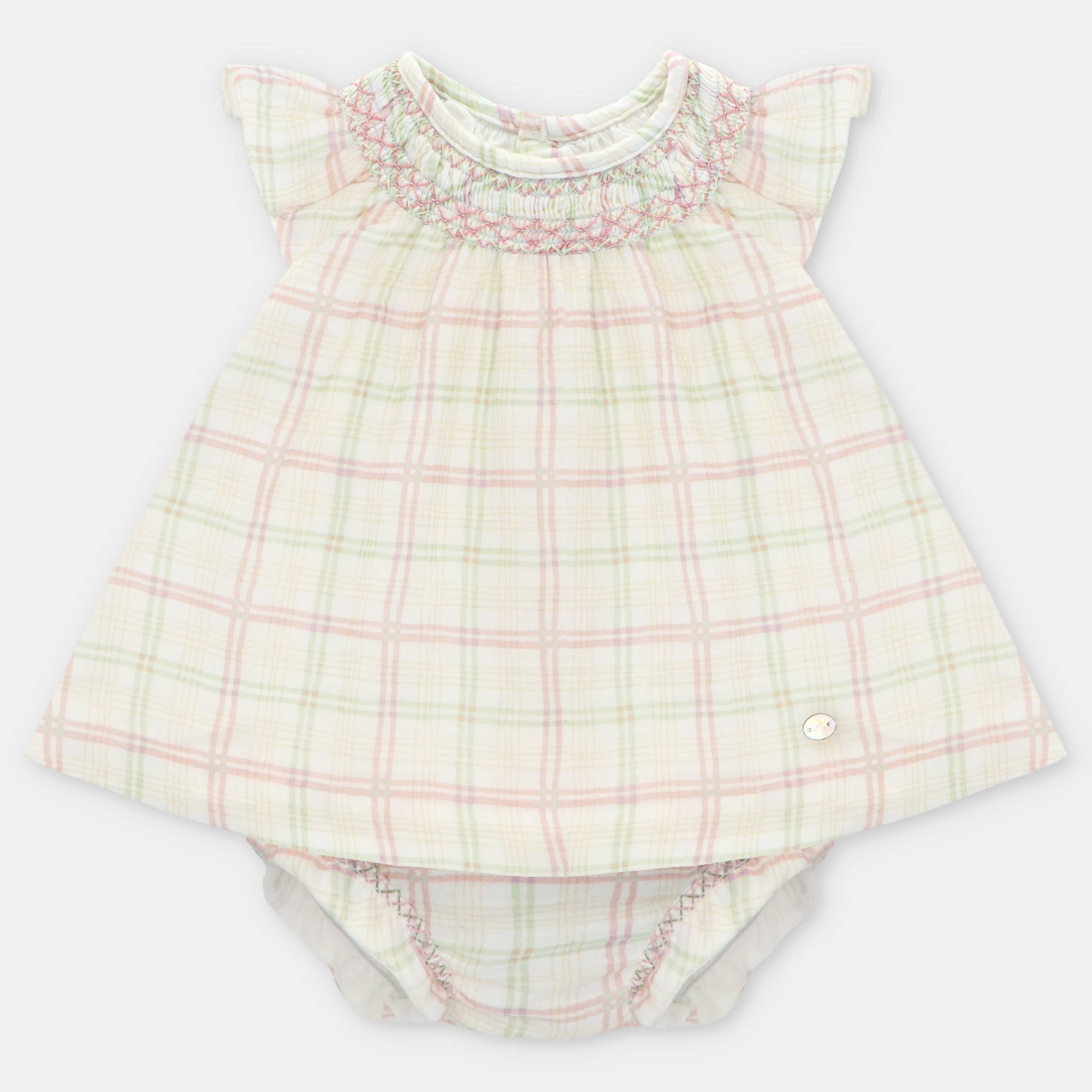 Conjunto Vestido y Cubrepañal Niña Fresonara