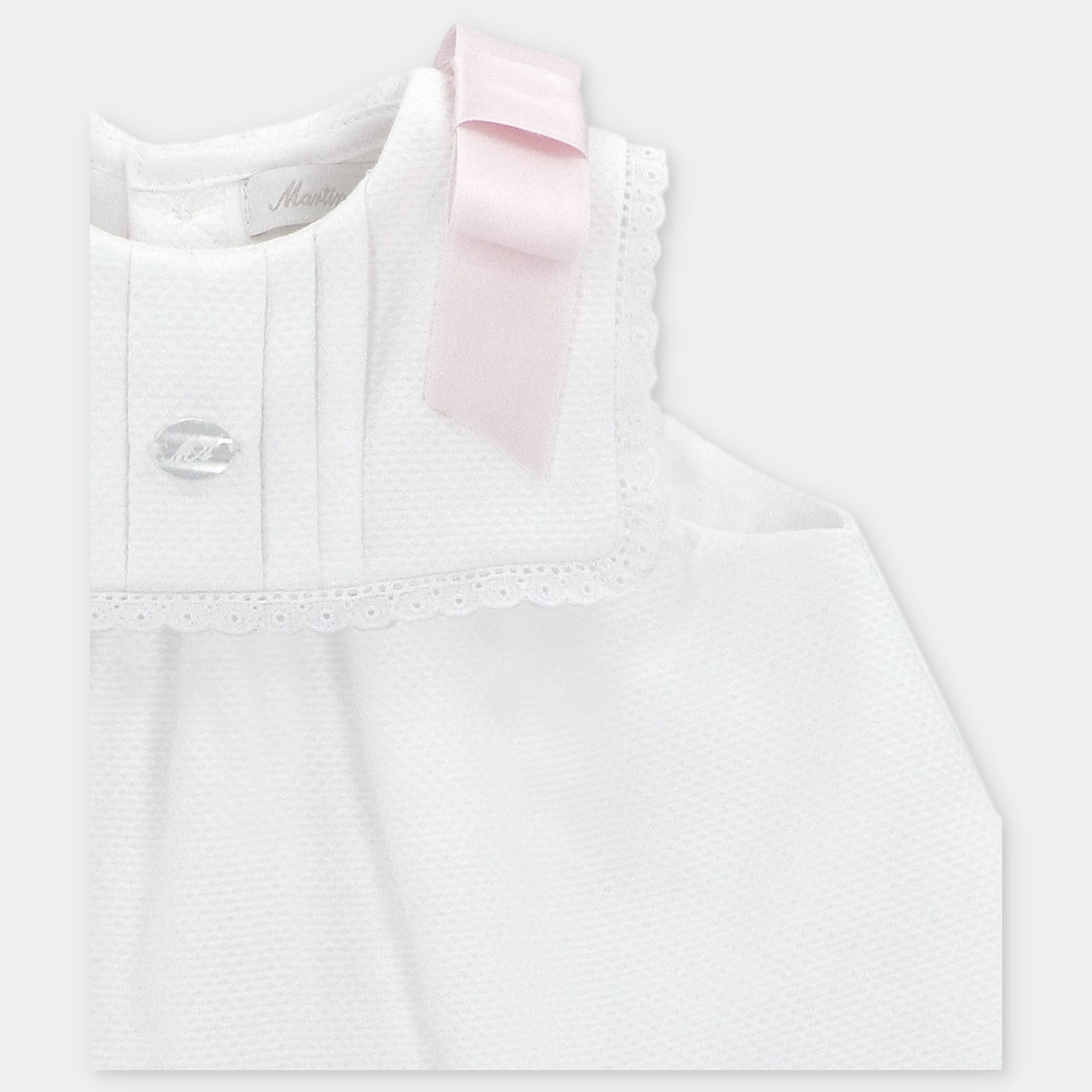 SET DRESS & NAPPY COVER WOVEN GIRL MONTREAL PINK