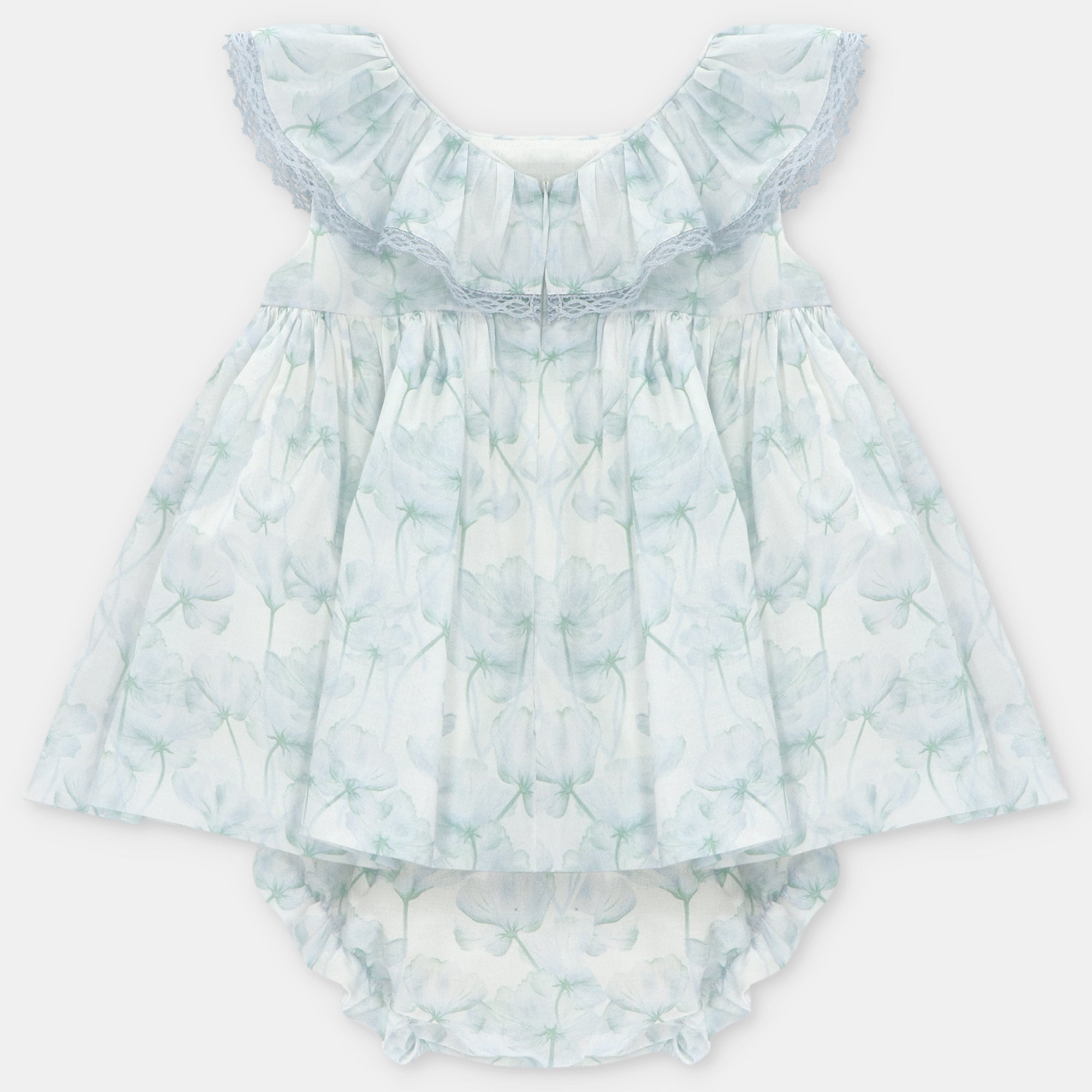 SET DRESS & NAPPY COVER WOVEN PRINTED GIRL OTTAWA