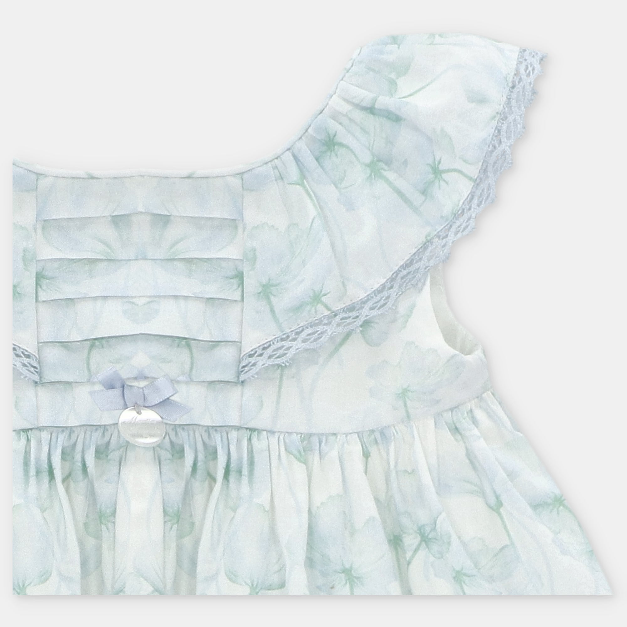 SET DRESS & NAPPY COVER WOVEN PRINTED GIRL OTTAWA