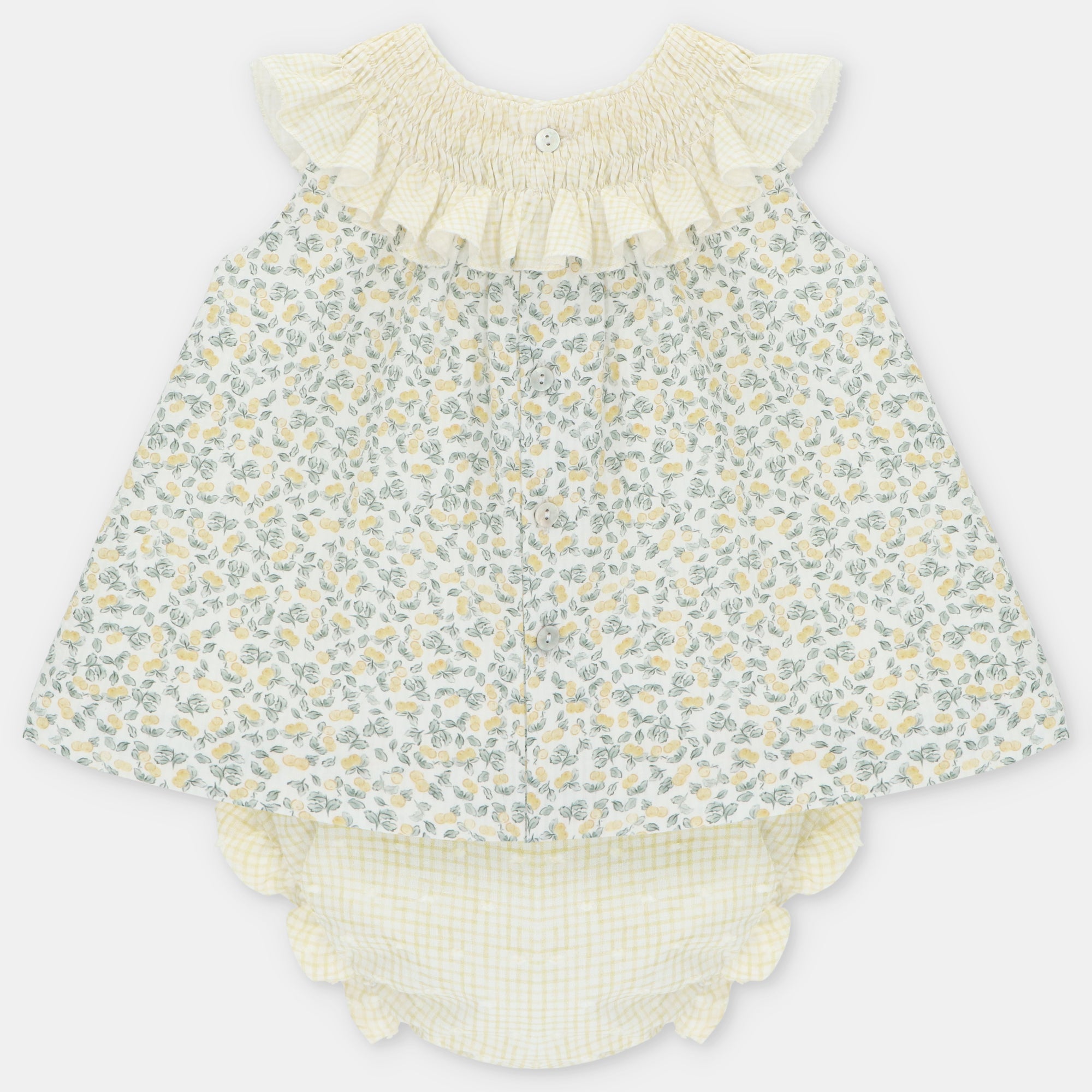 SET DRESS & NAPPY COVER MICRO-PRINTED Y02 Amarillo GIRL WINNIPEG