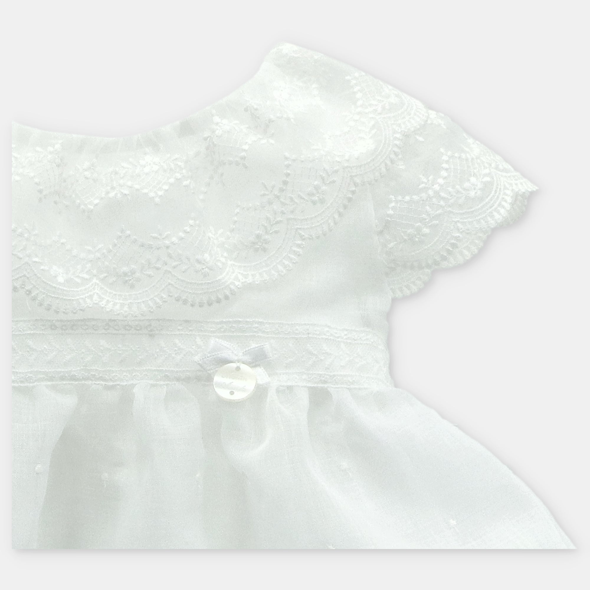 SET DRESS & NAPPY COVER TULLED WOVEN GIRL VICTORIA