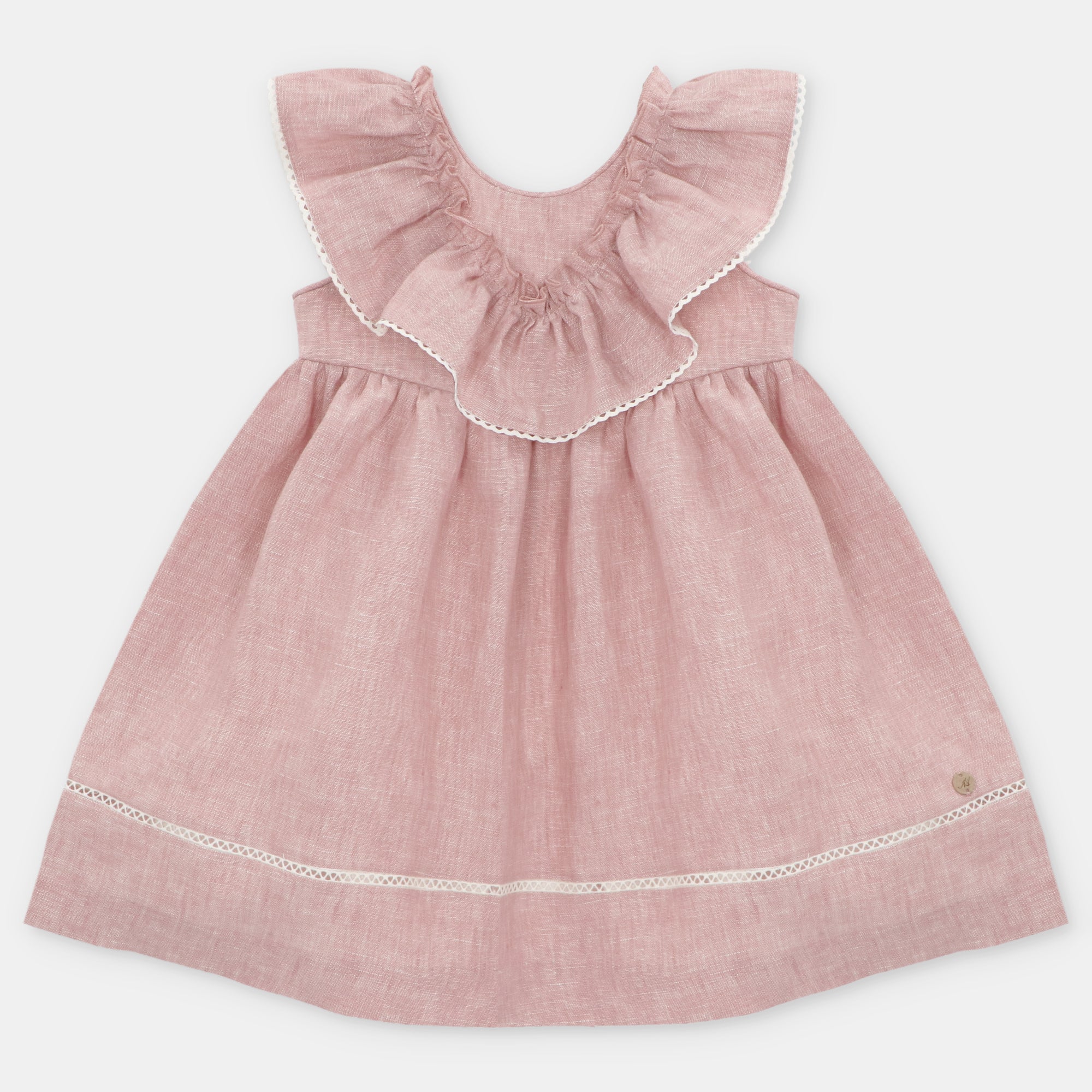 Vestido Niña Siena en Rosa Empolvado