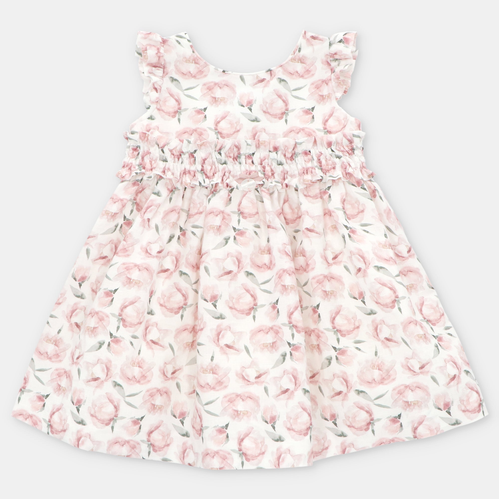 Vestido Niña Siena en Rosa Empolvado