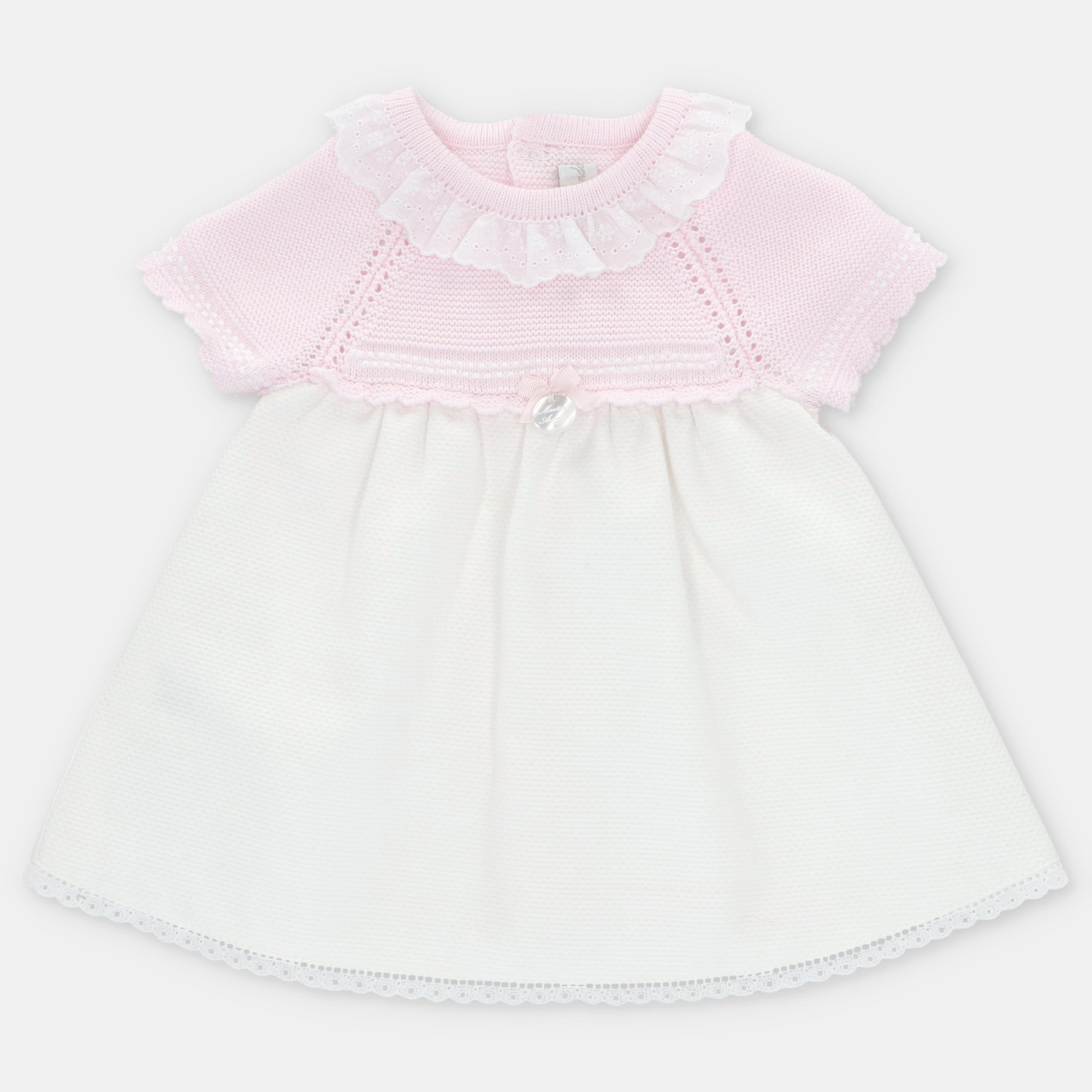 DRESS KNIT & WOVEN GIRL MONTREAL PINK