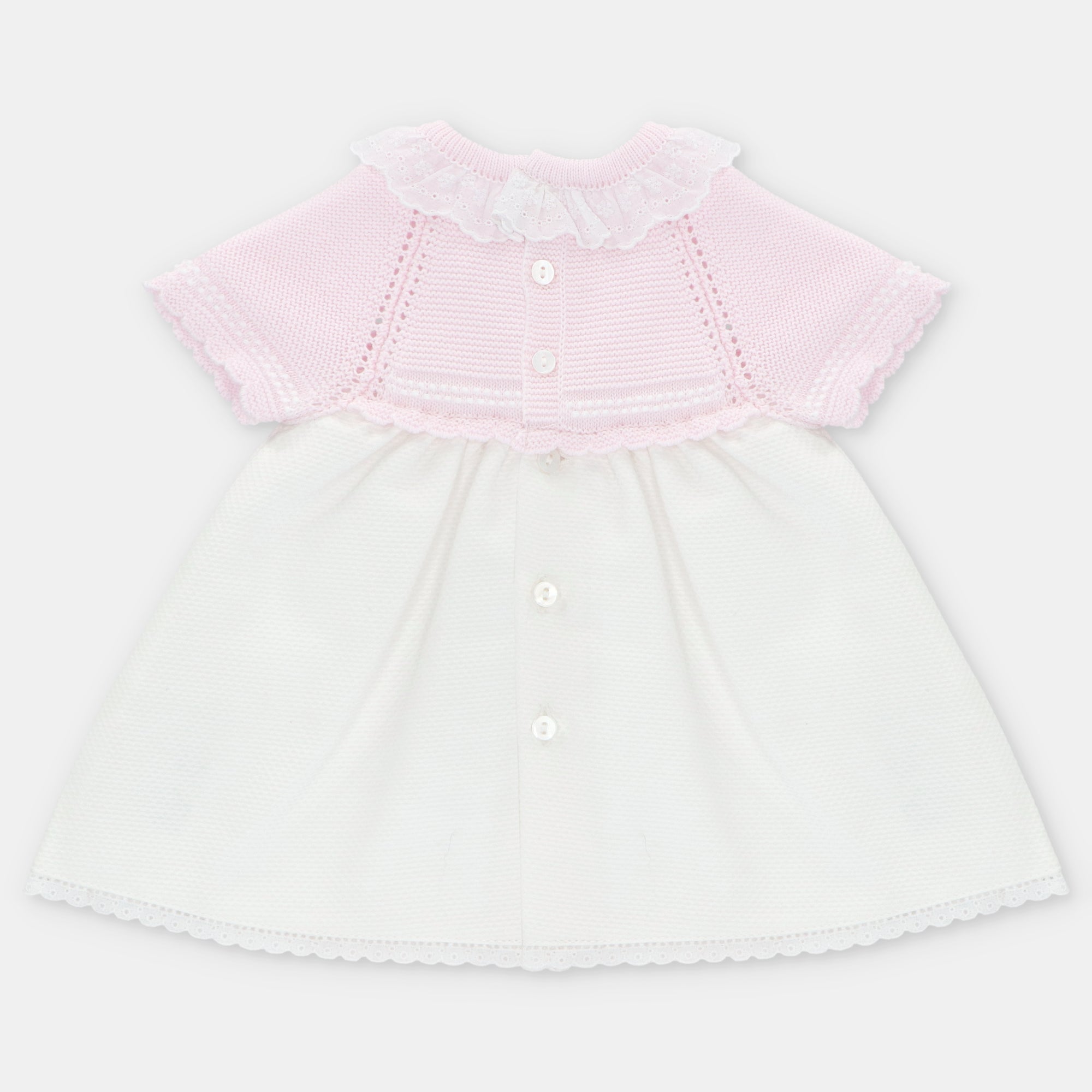 DRESS KNIT & WOVEN GIRL MONTREAL PINK