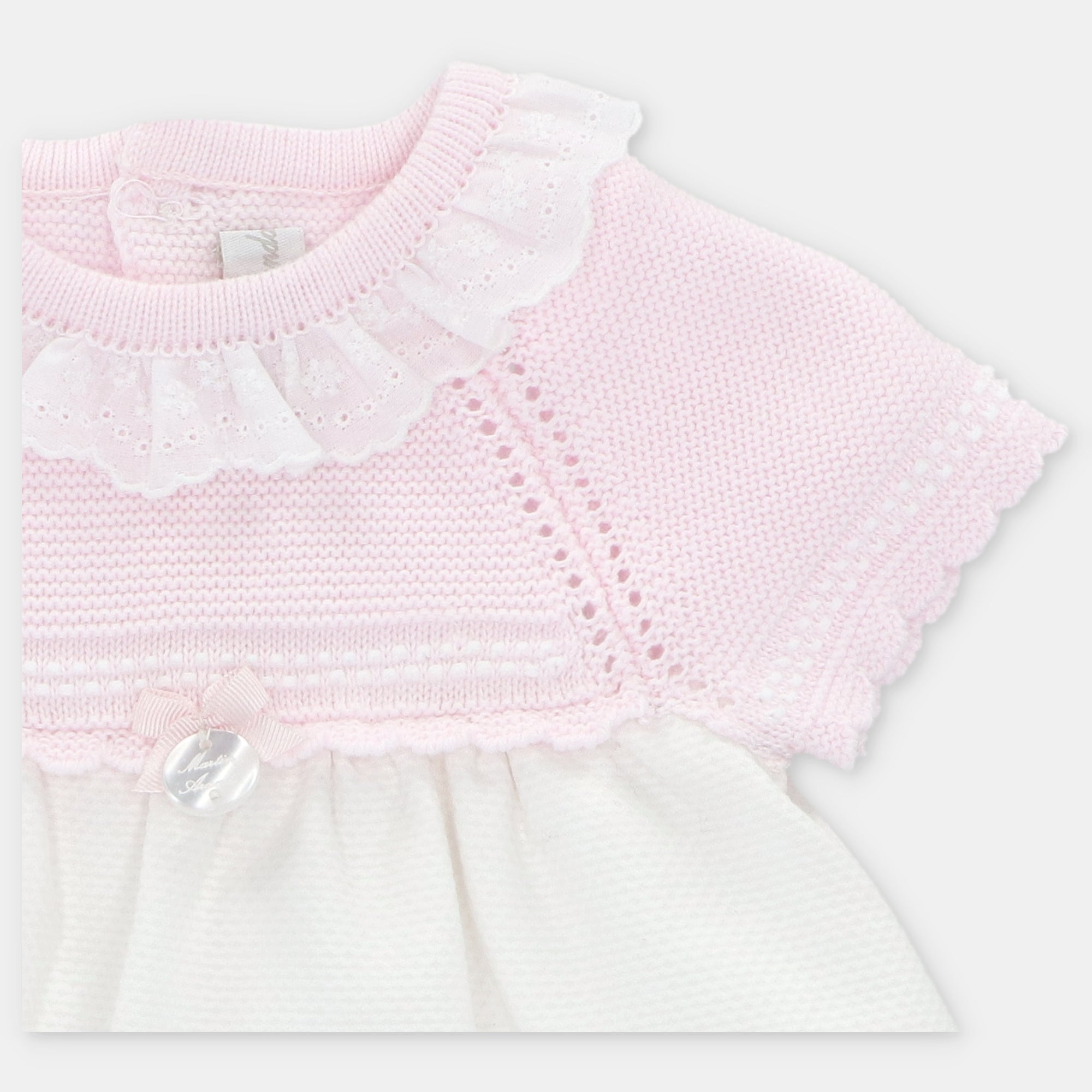 DRESS KNIT & WOVEN GIRL MONTREAL PINK
