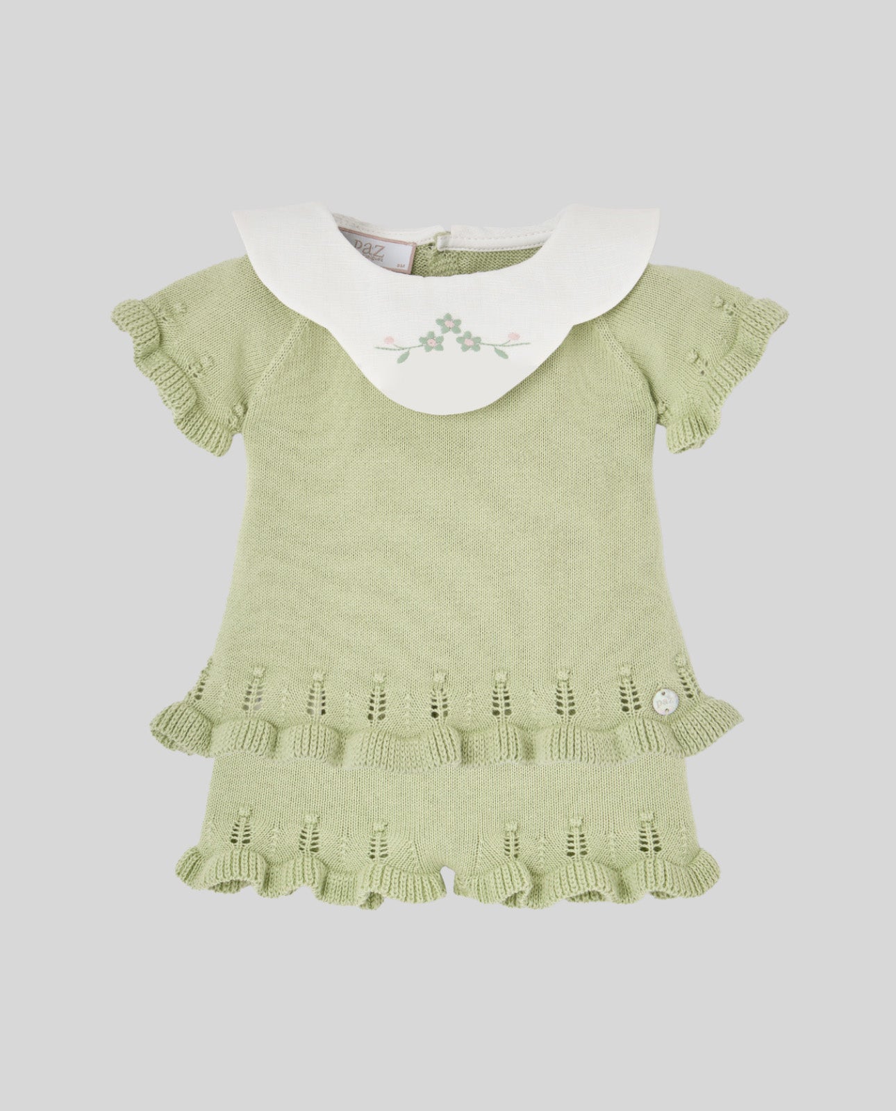 CONJUNTO Niña "FRESCURA" en Verde Olivo