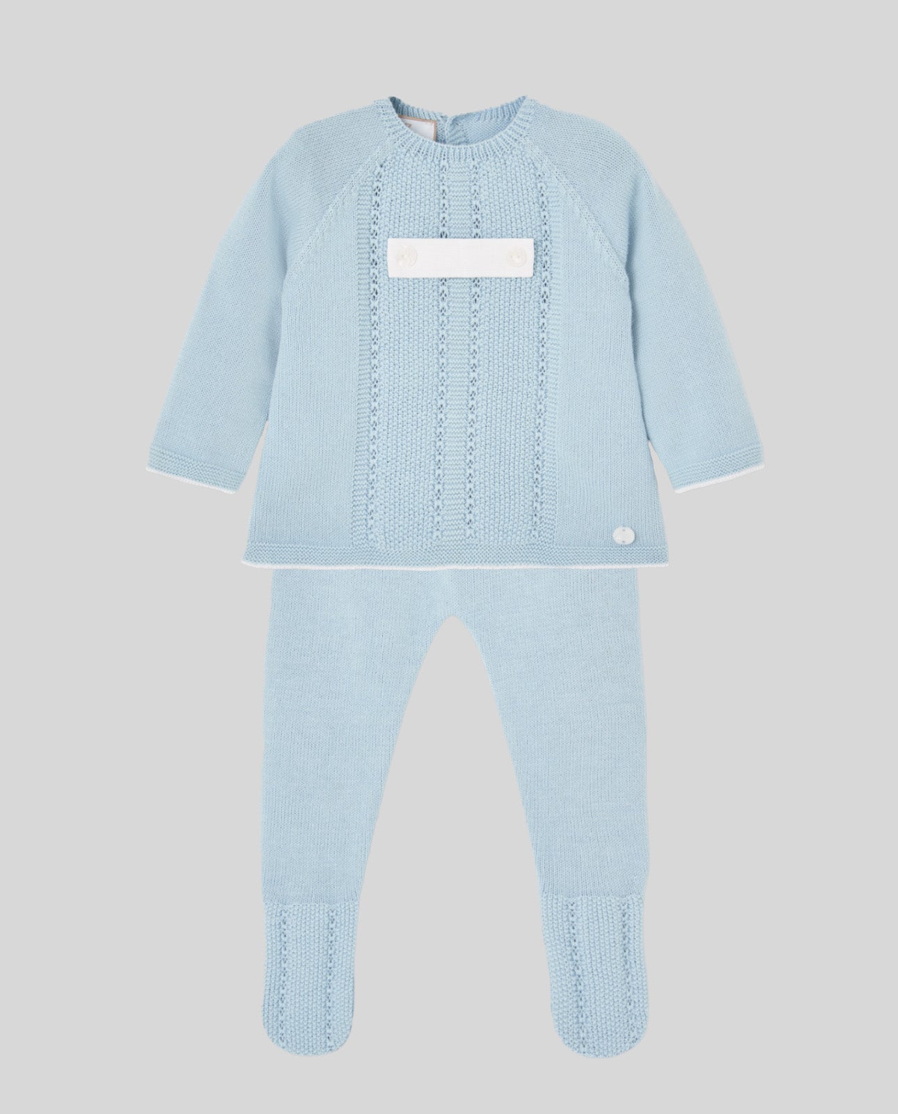 Conjunto Niño JUBON + POLAINA " EDEN V26" en Azul Brisa