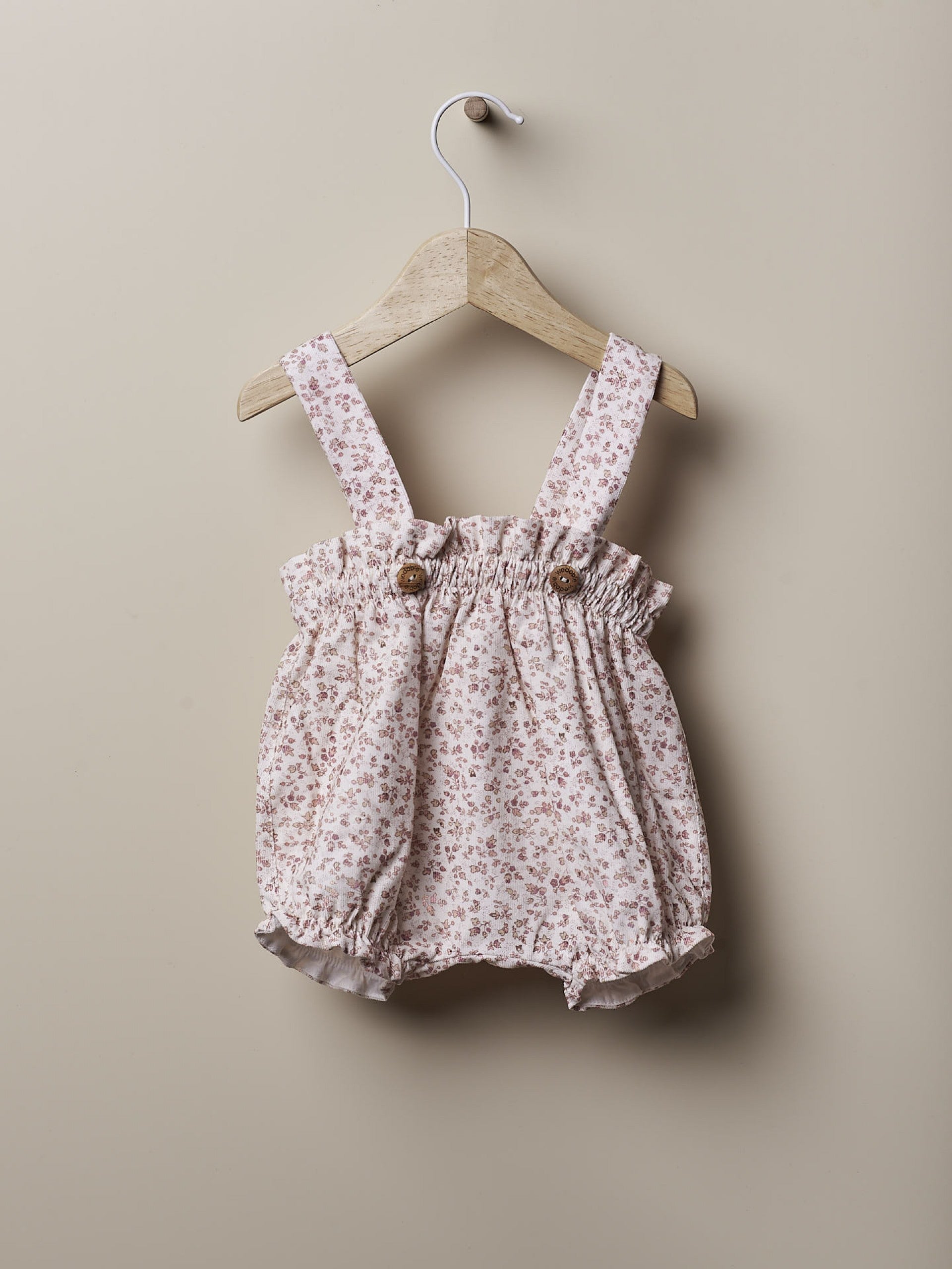 Floral Shoulder Pink Flower Dungaree