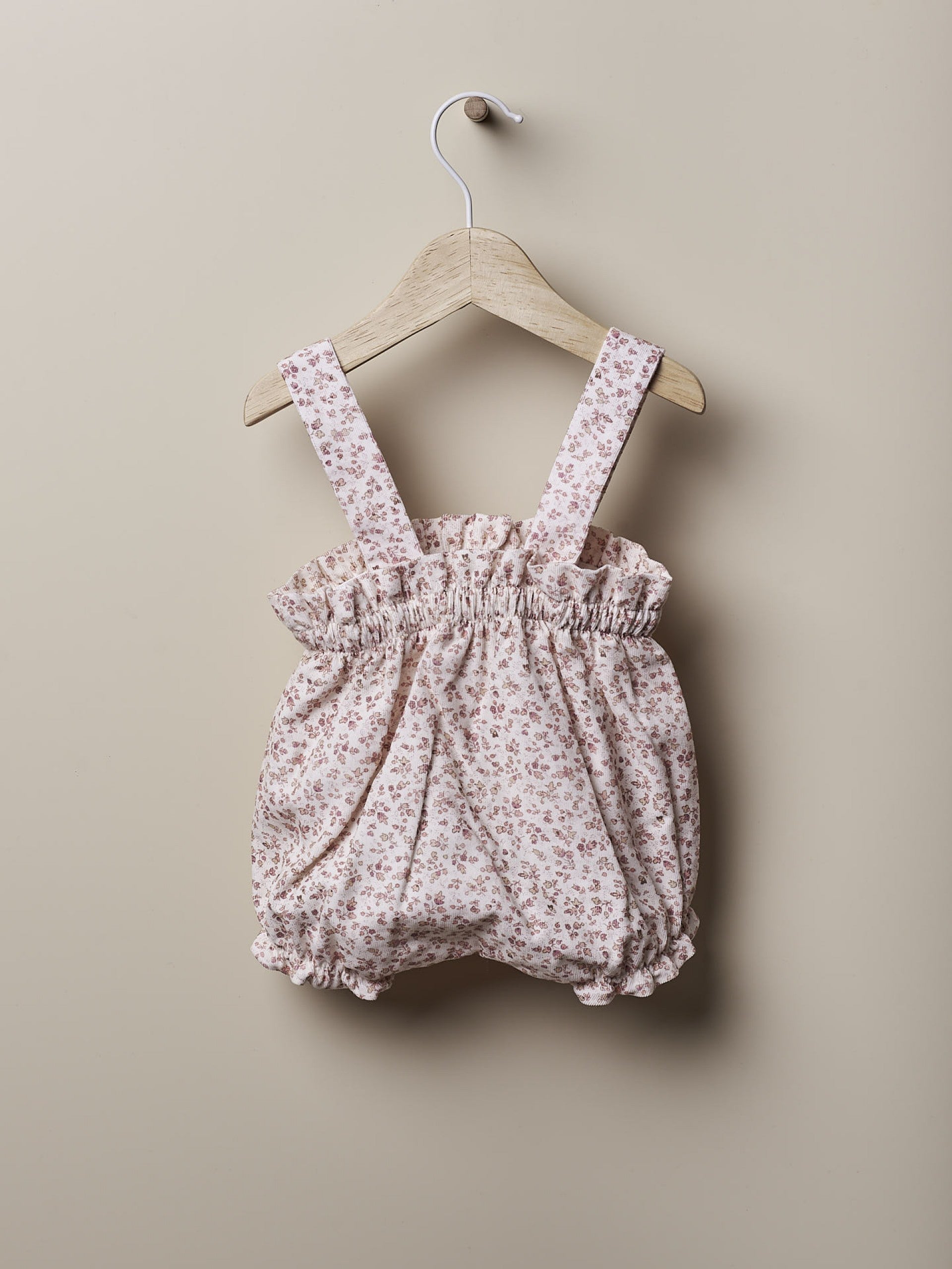 Floral Shoulder Pink Flower Dungaree