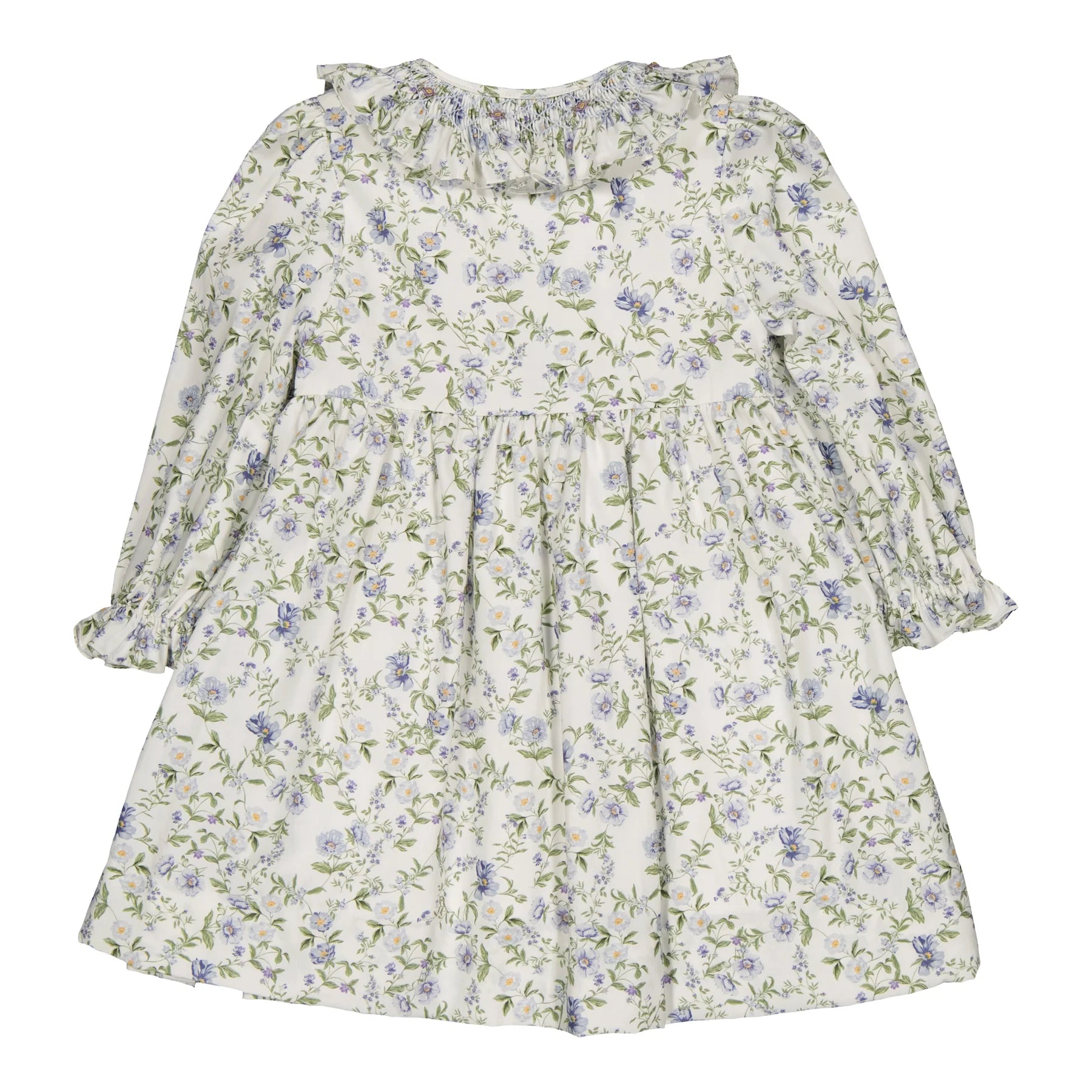 Adeline Dress in Romantic Print with Blue Flowers