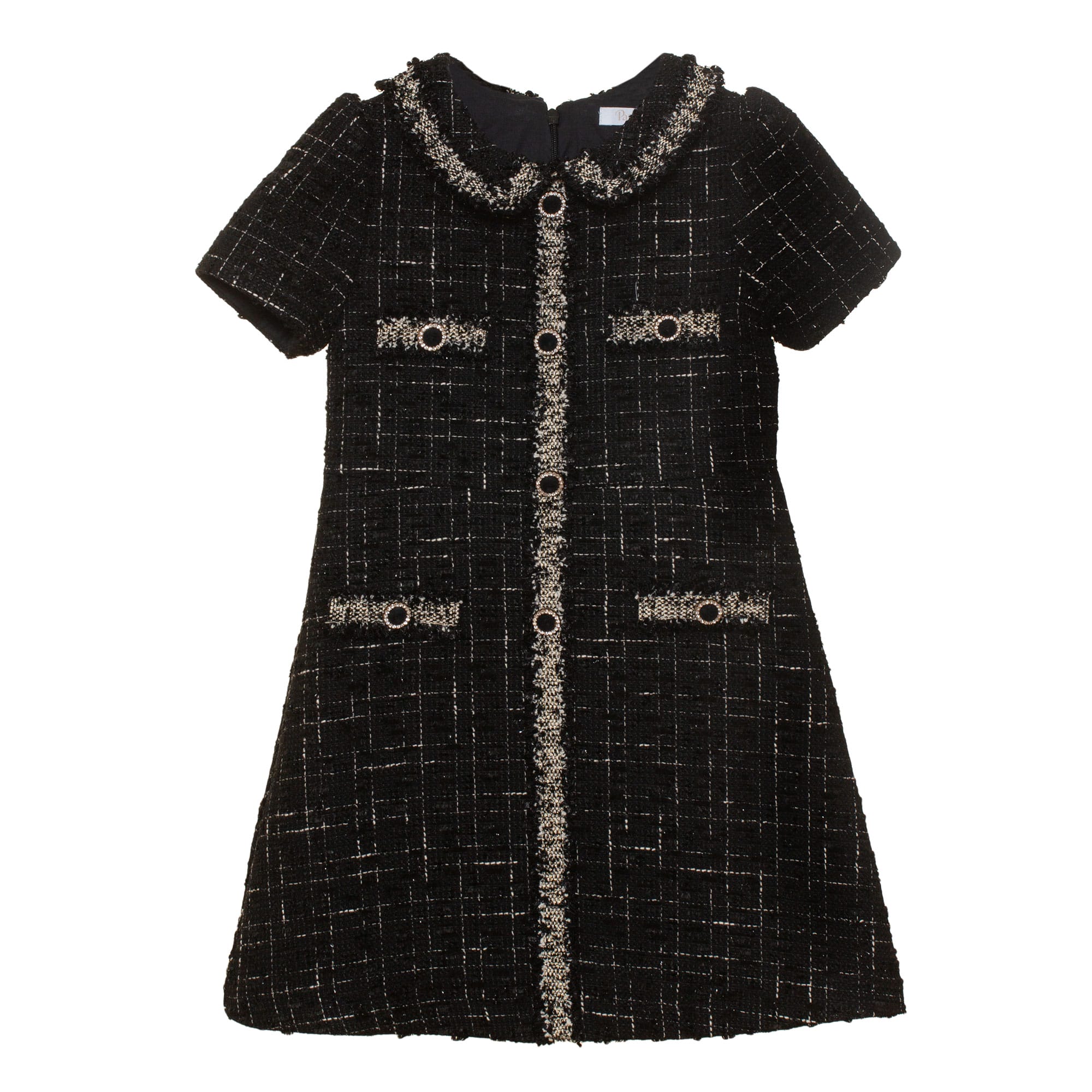 Girl Black Woven Dress