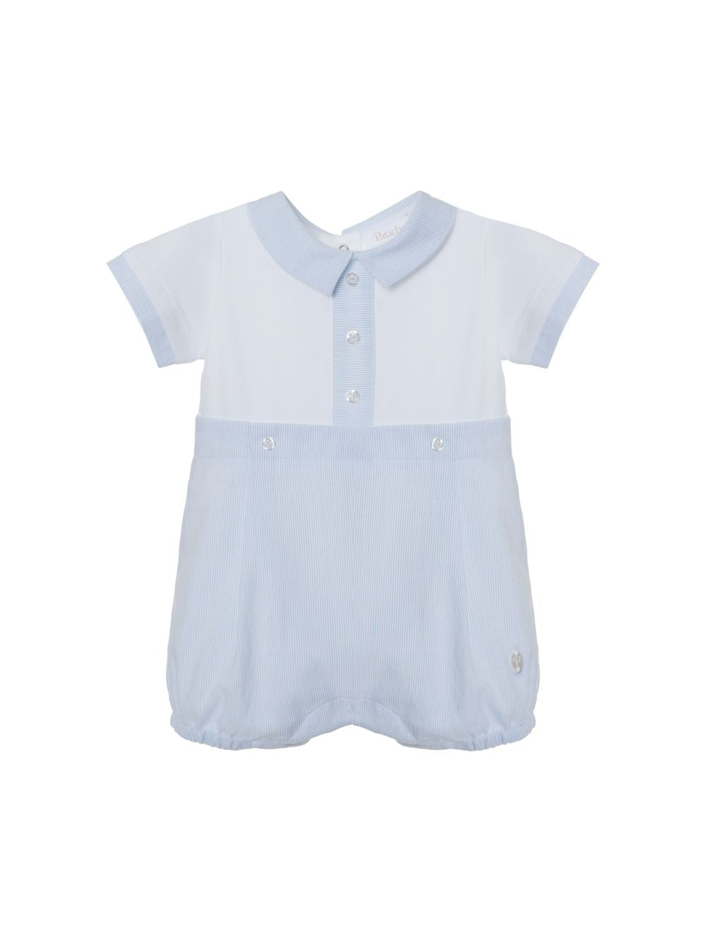 Blue poplin romper