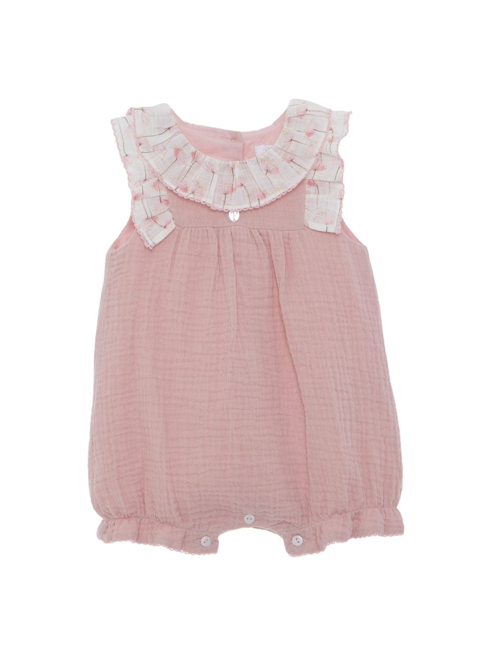 Old pink cotton romper