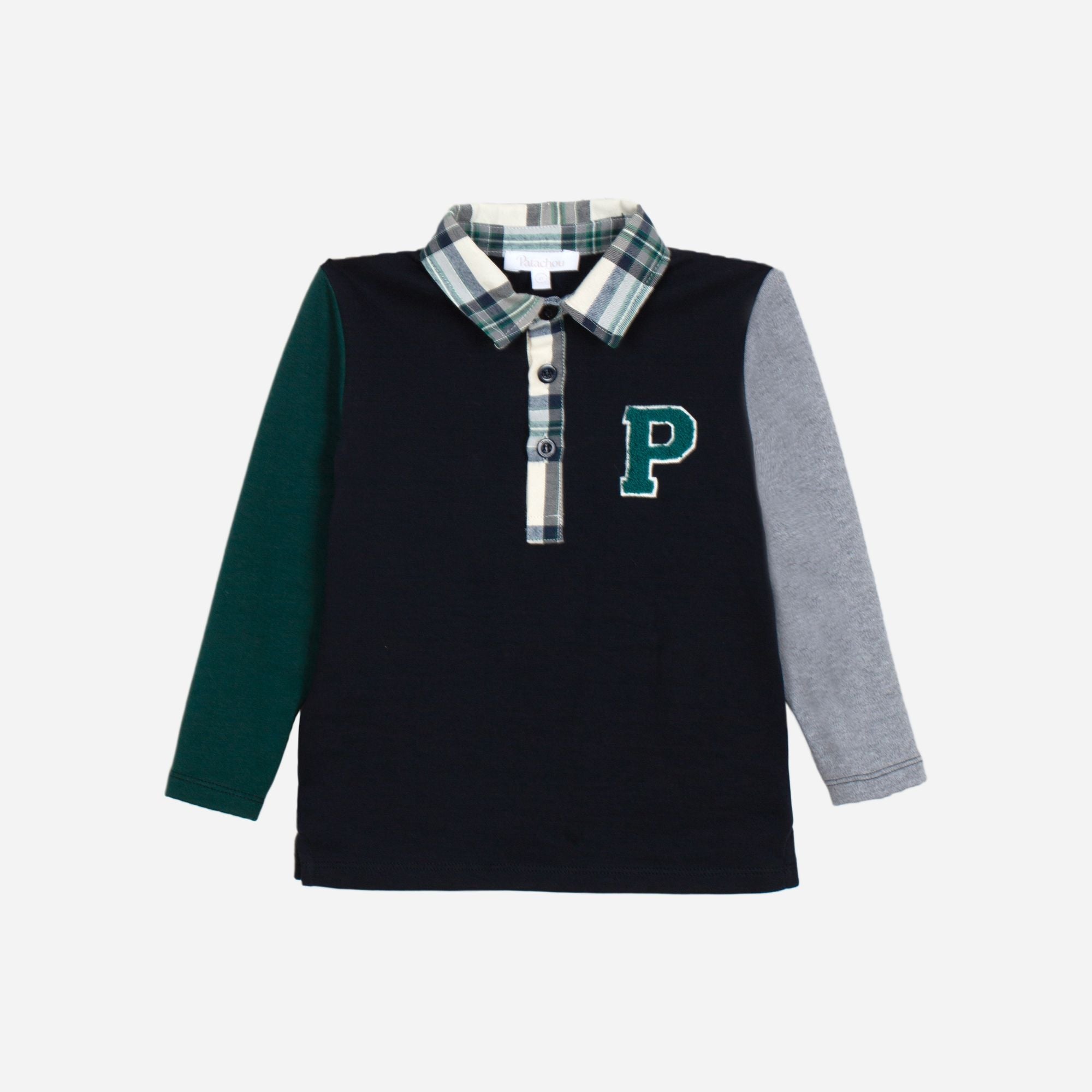 Boy Polo Checkered Collar