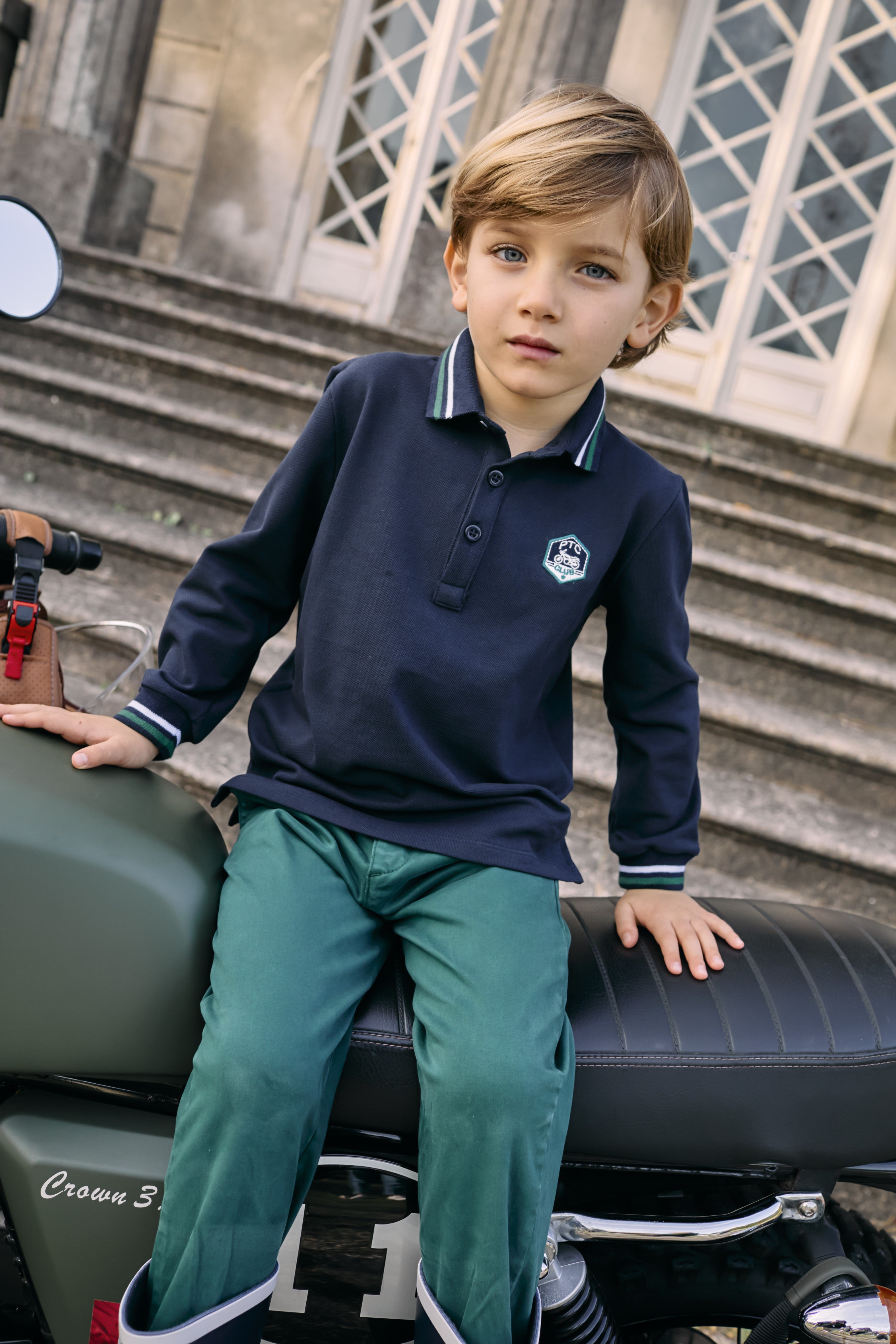 Boy Polo Navy Pique