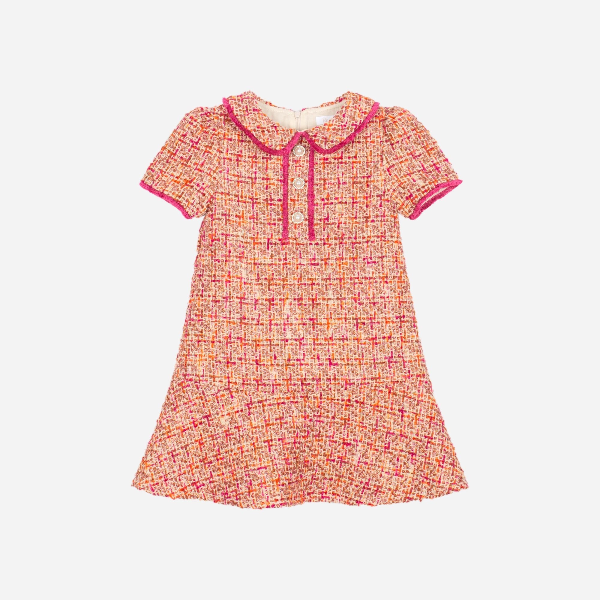 Fucsia Tweed Dress