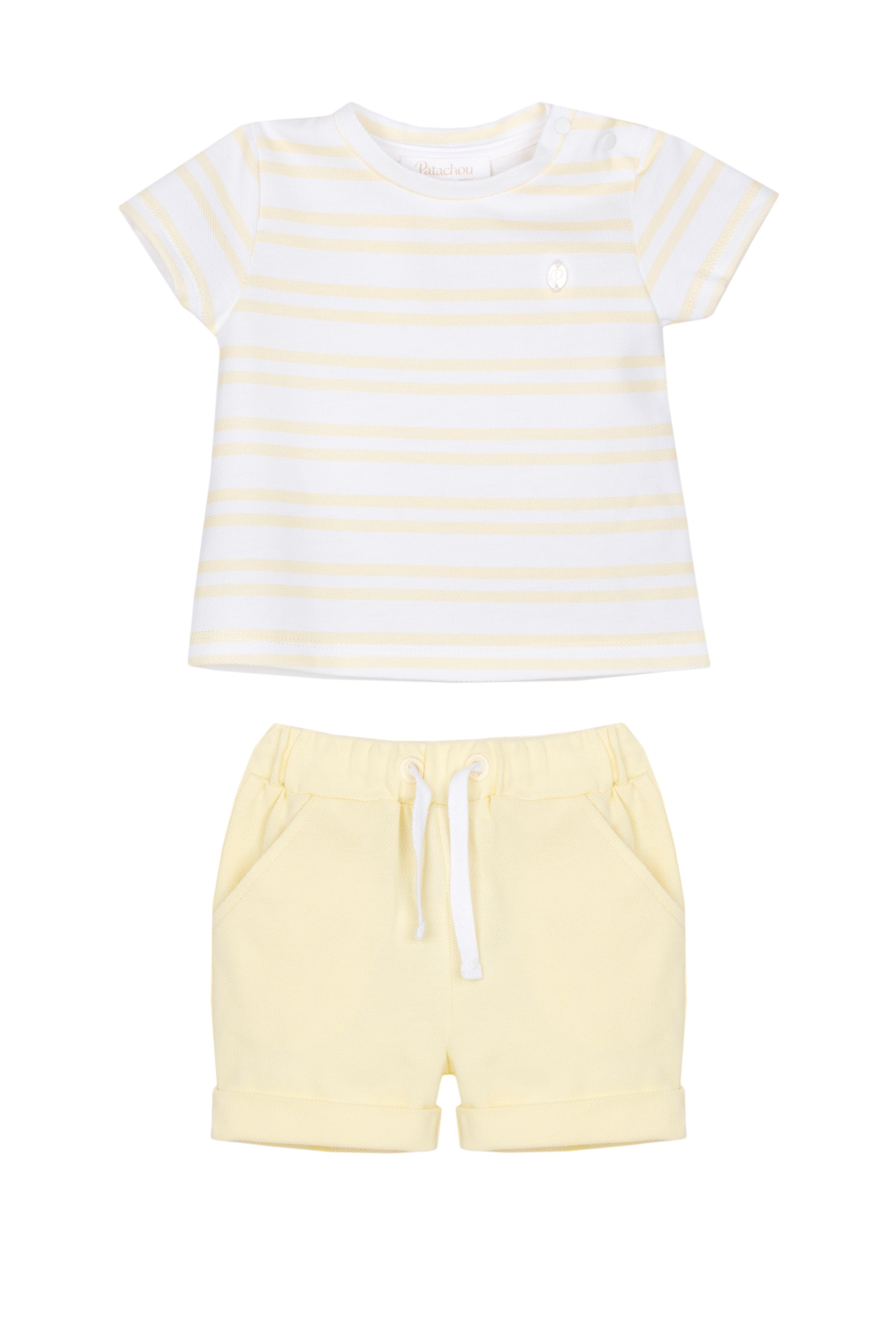 Yellow Pique Boy Set