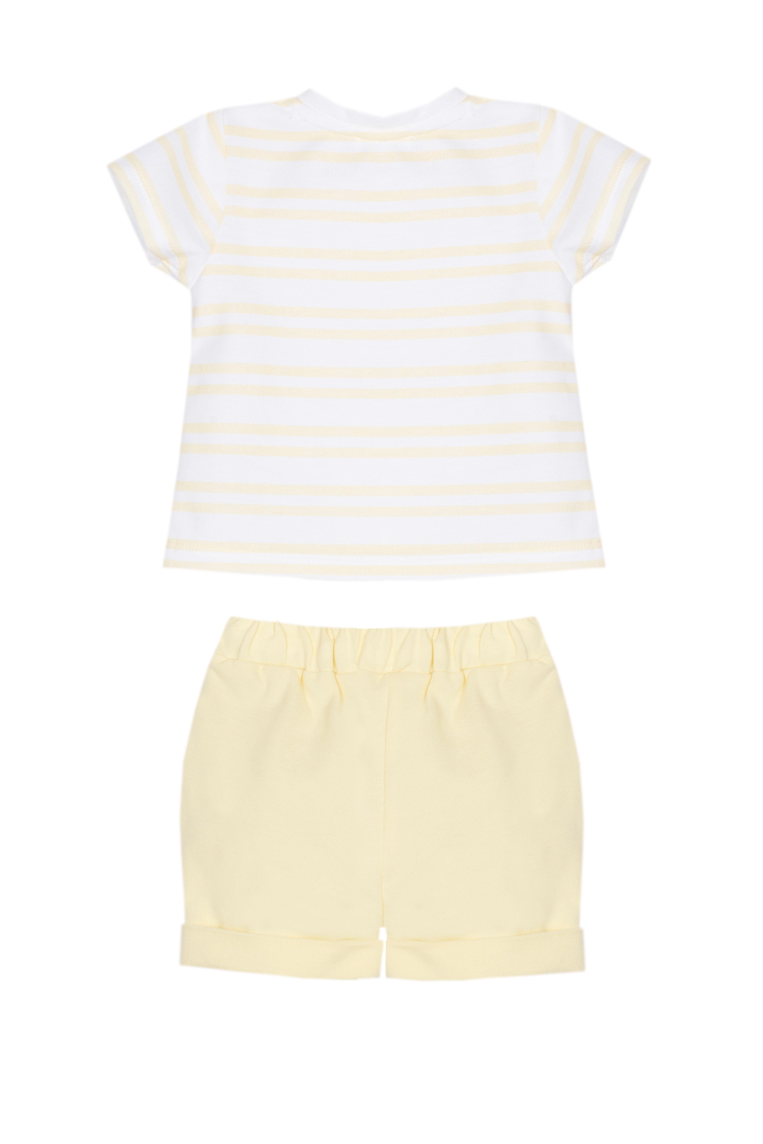 Yellow Pique Boy Set
