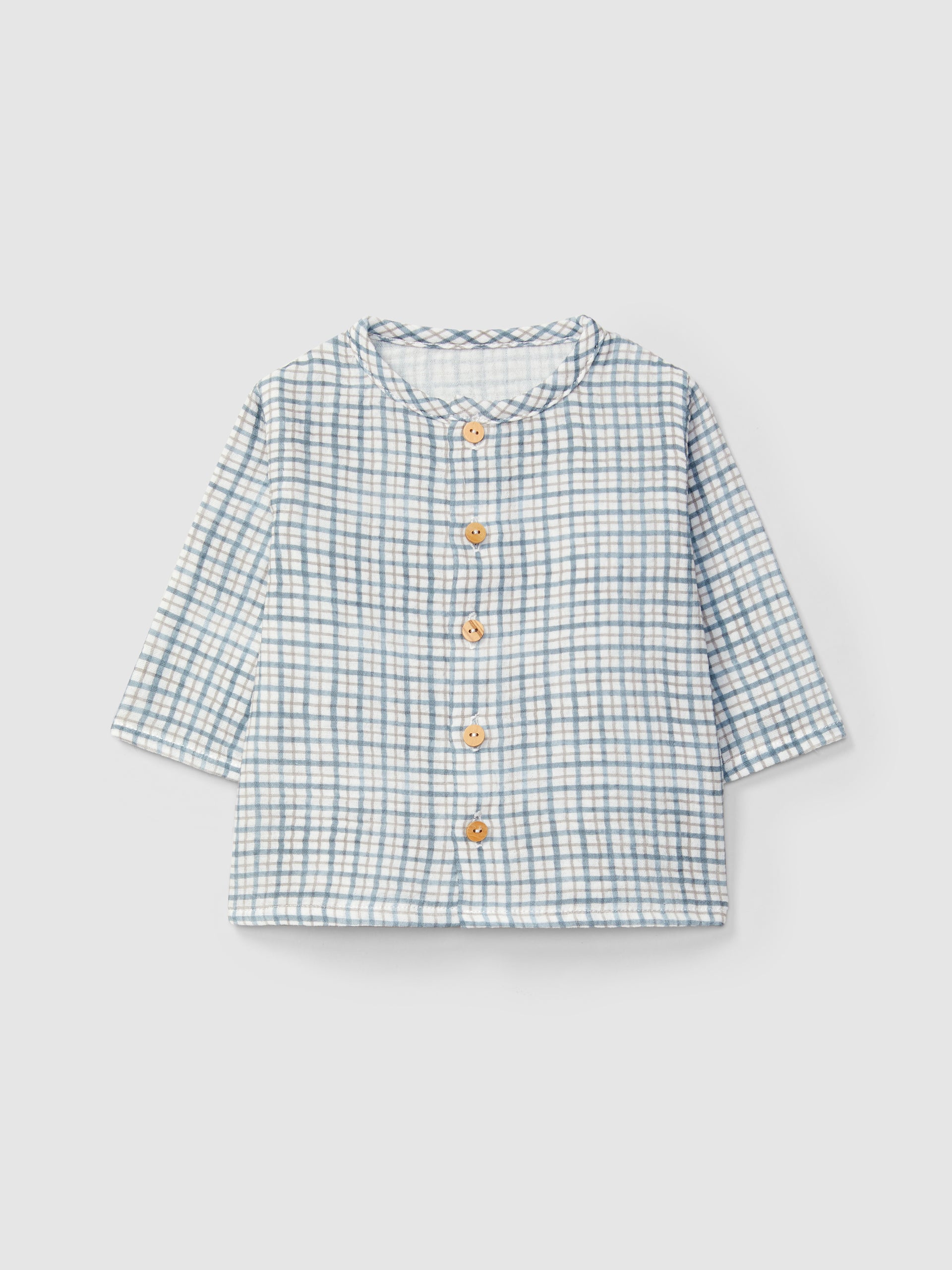 Camisa +Pantallones cortos Bebe Azul