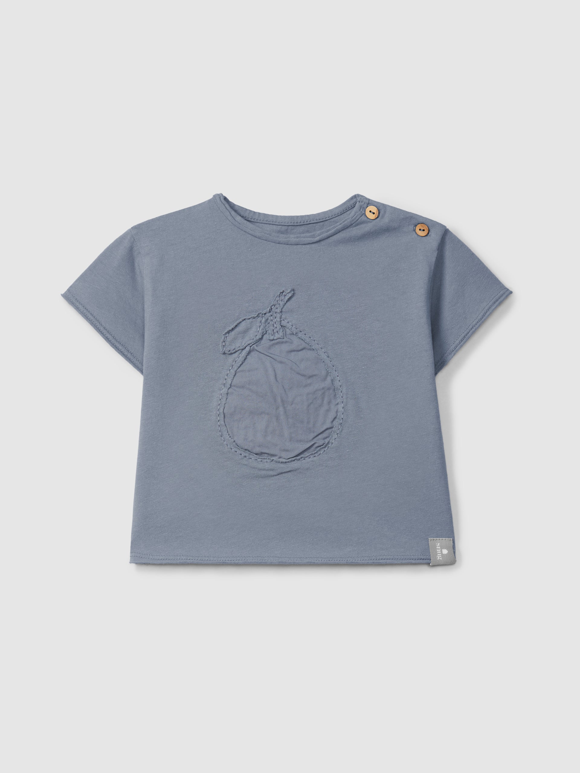 Blue Pear T-shirt with embroidery and Stripe Shorts