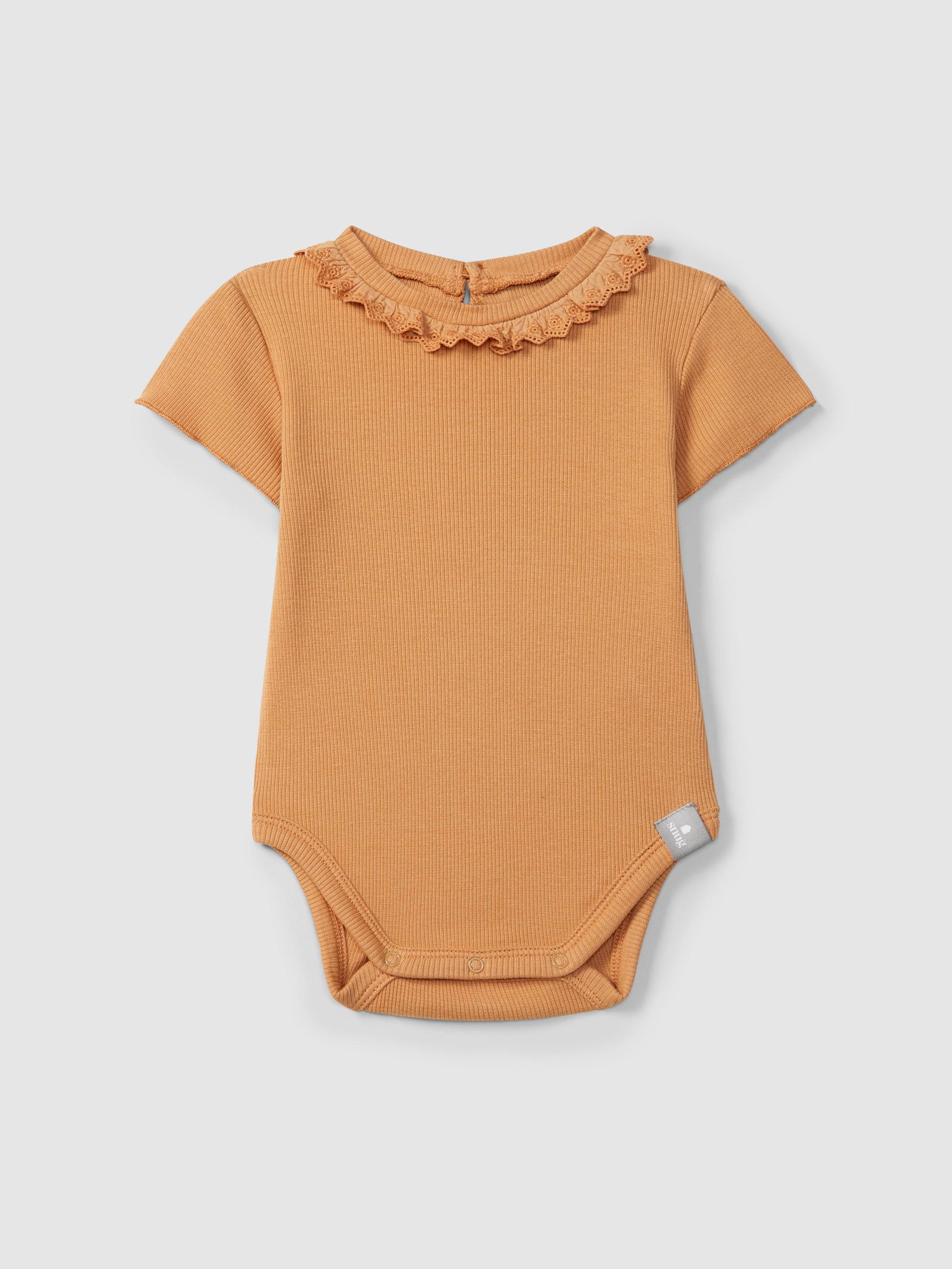 Ocre Bodysuit without collar with pocket
